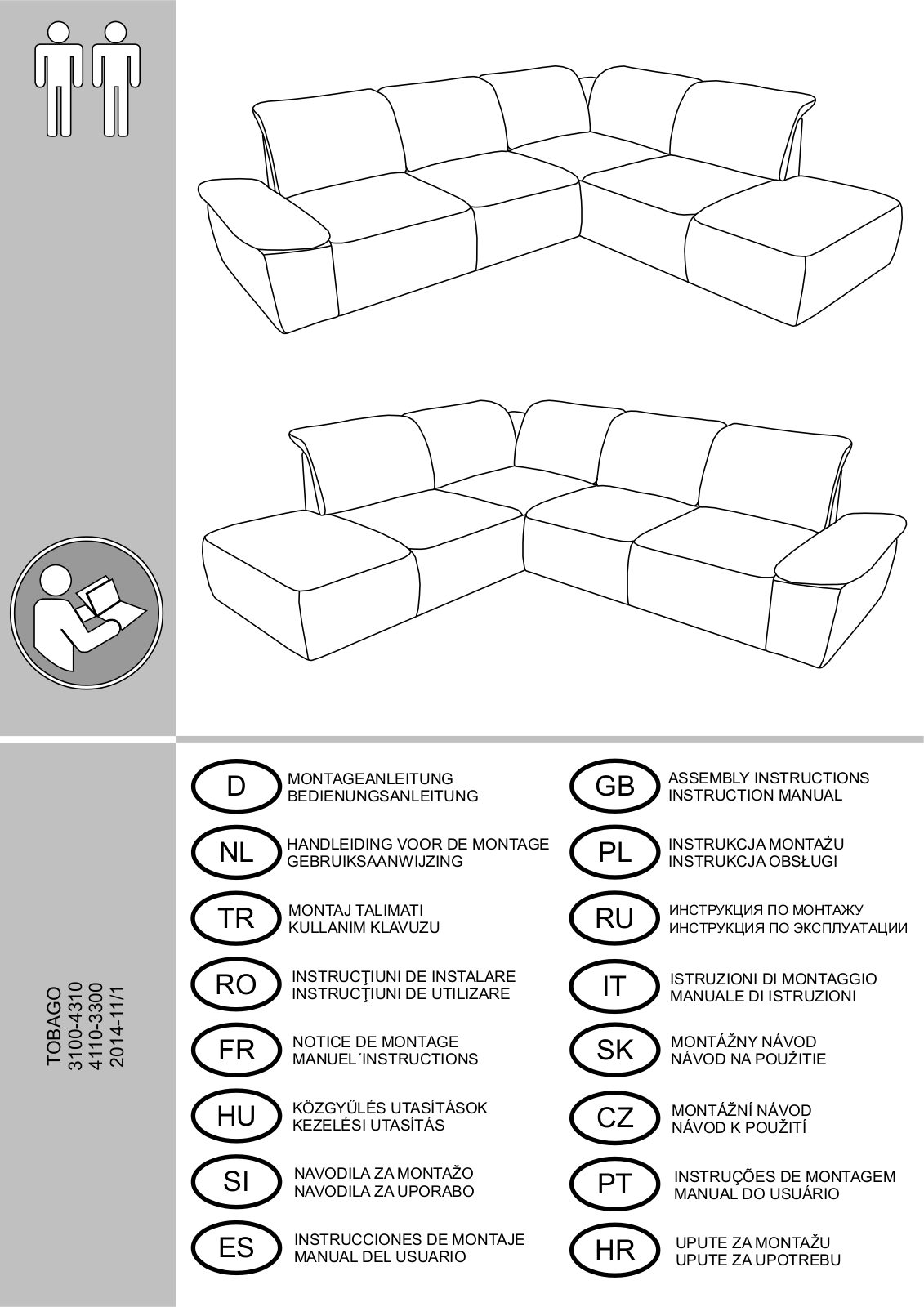 Home affaire Tobago Assembly instructions