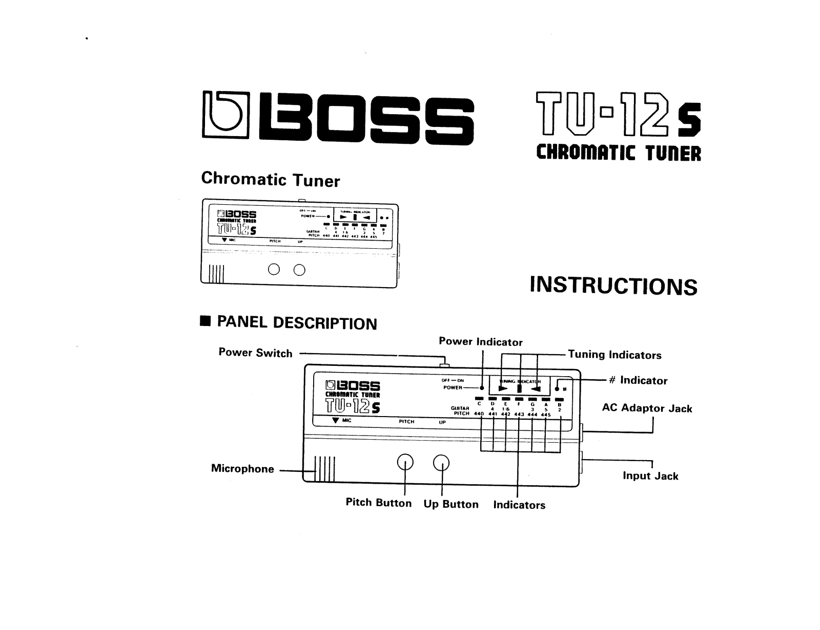 Roland TU 12S Service Manual