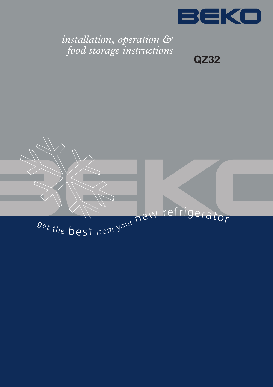 Beko qz32 User Manual