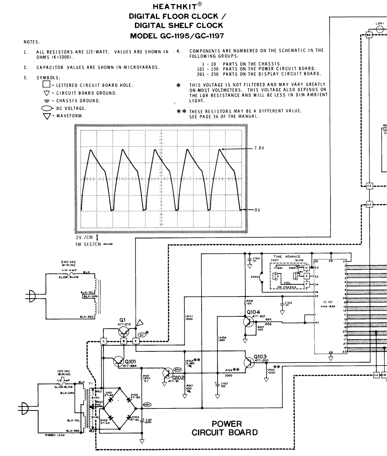 Heath Company GC-1195 Schematic