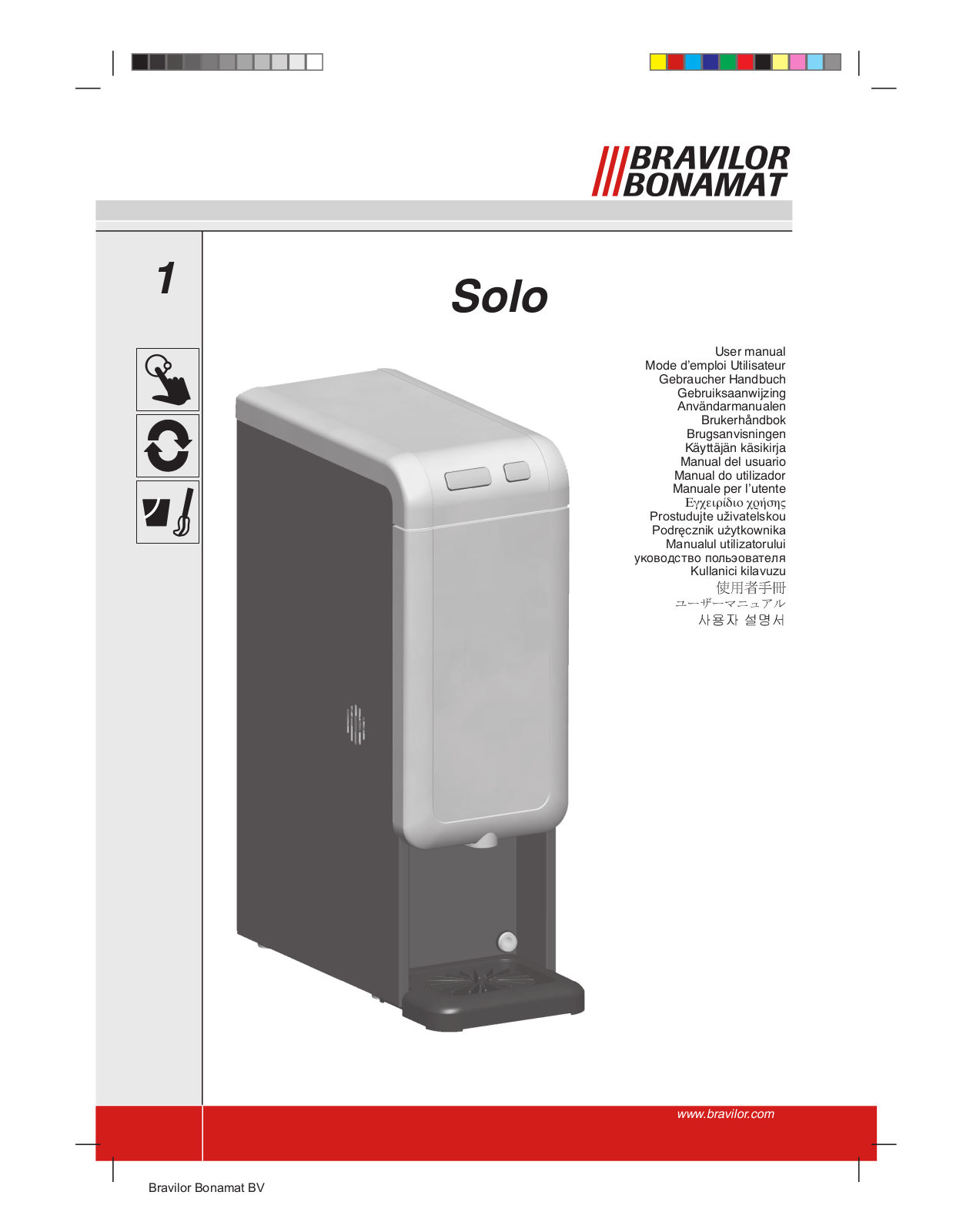 Bravilor Solo User Manual - ManualMachine.com