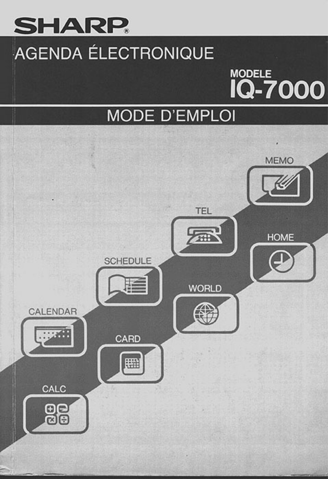 sharp iq-7000 user manual