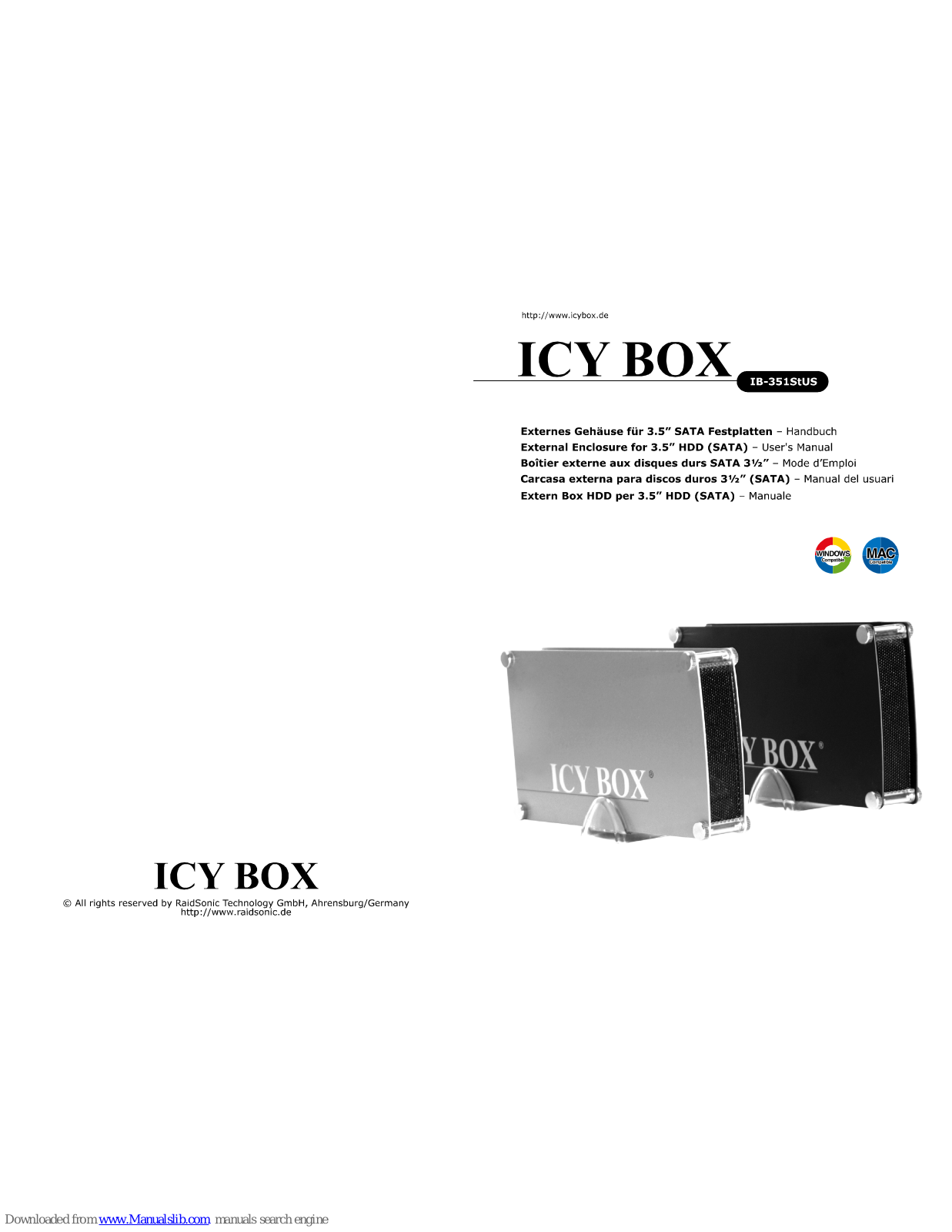 Icy Box IB-351-STUS User Manual