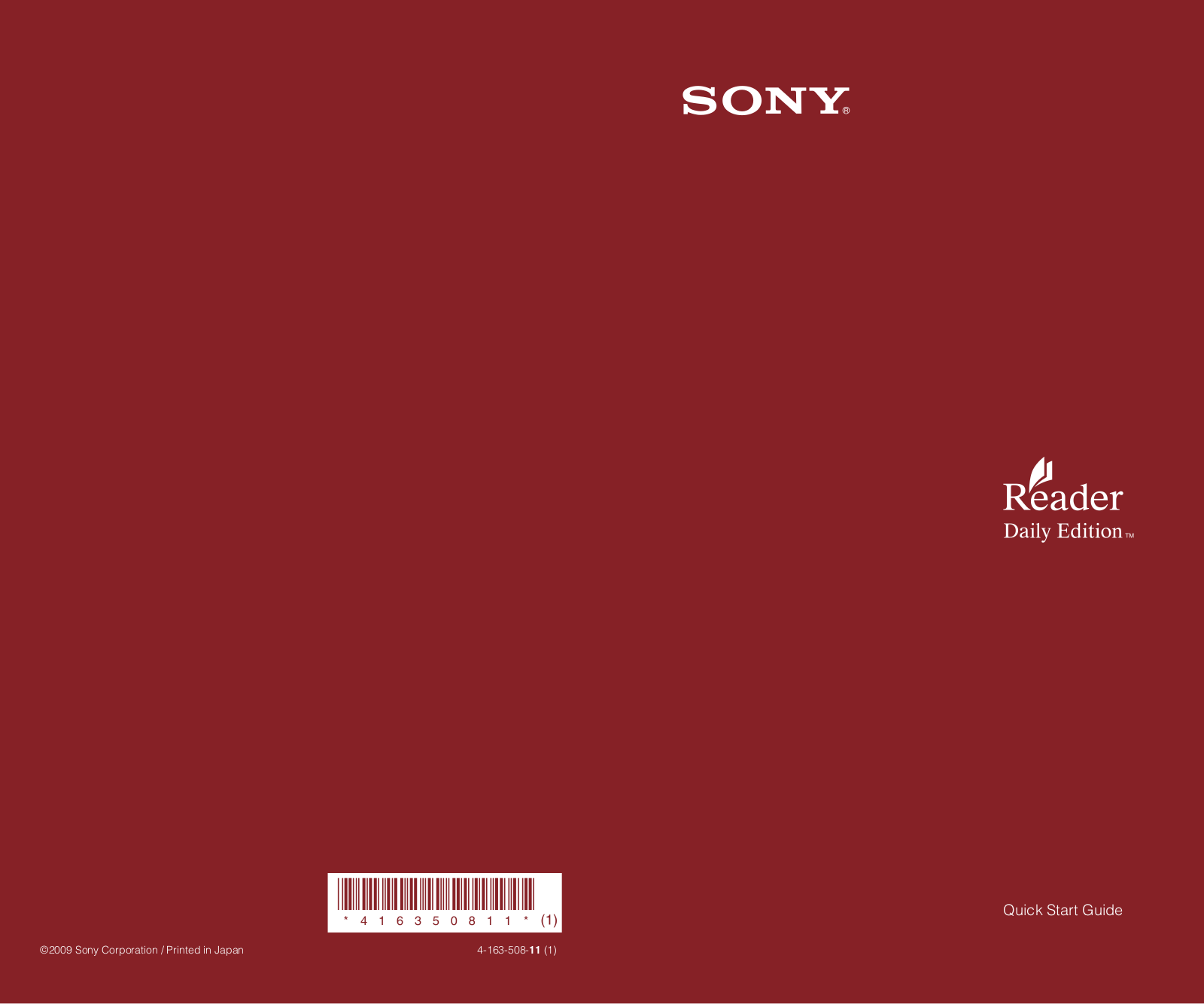 Sony PRS-900BC User Manual