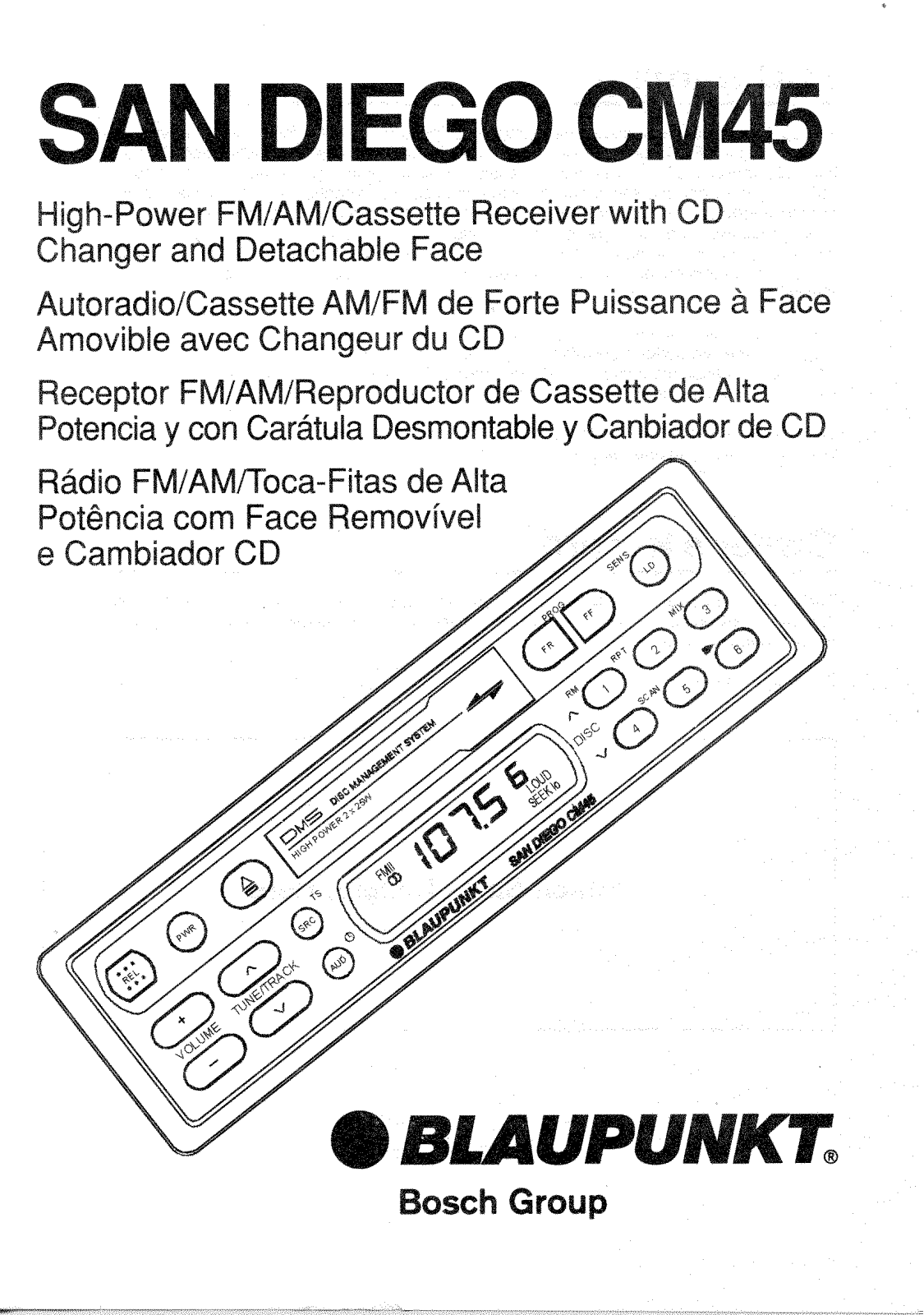 Blaupunkt San-Diego-CM-45 Owners Manual