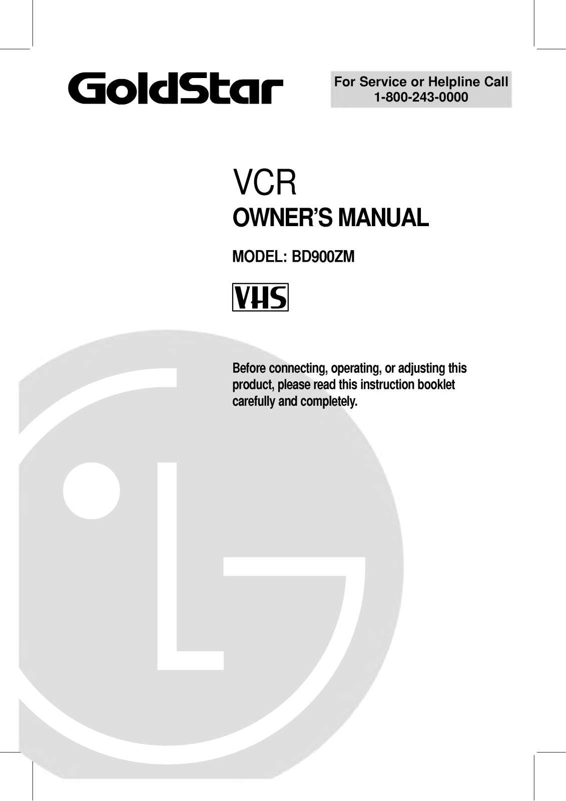 LG BD900ZM User Manual