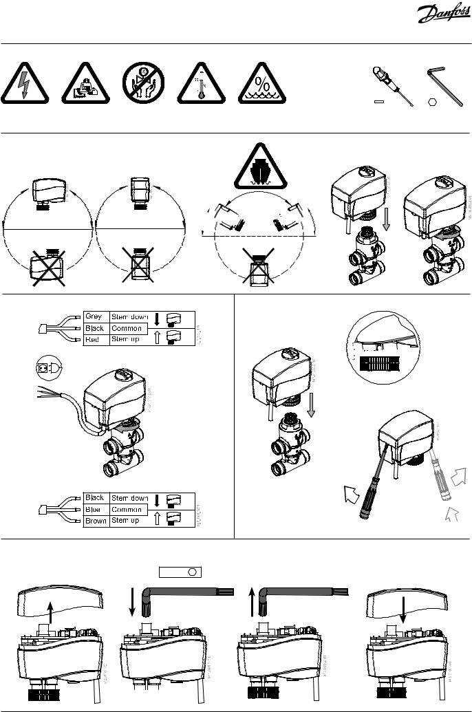 Danfoss AMV 130(H), AMV 140(H), AME 130, AME 140, AME 130H Operating guide