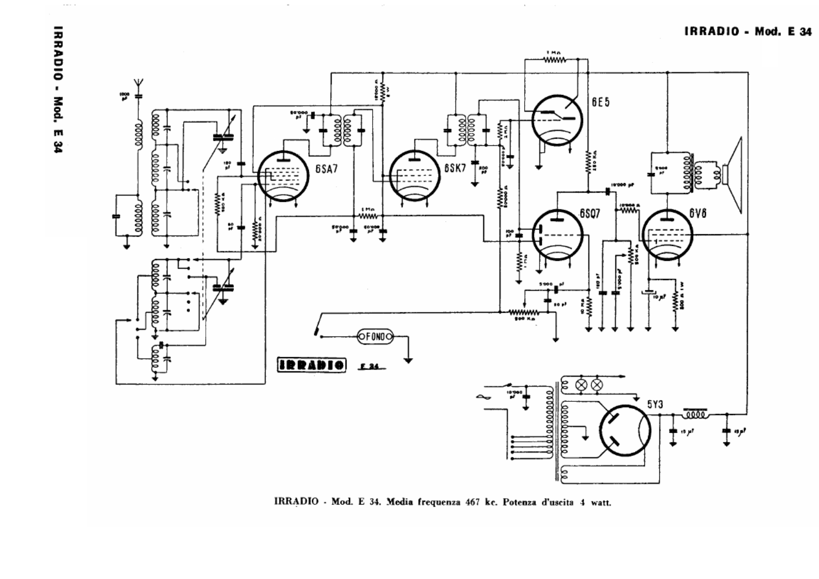 Irradio e34 schematic