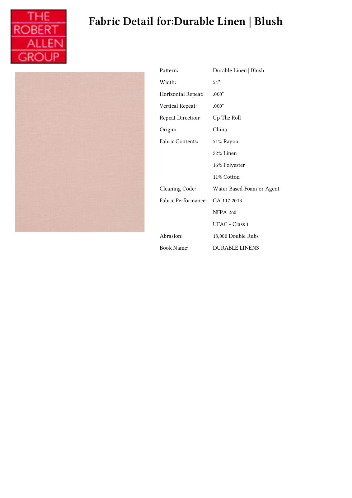 Robert Allen RALF1652 Specifications - ManualMachine.com