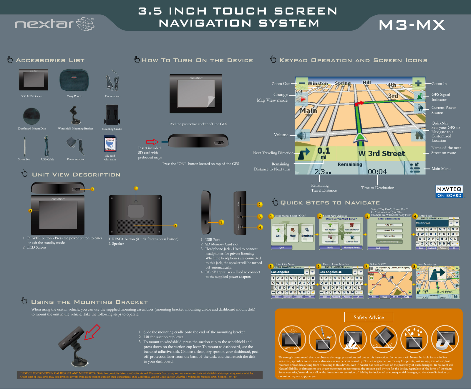 Nextar M3-MX User Manual