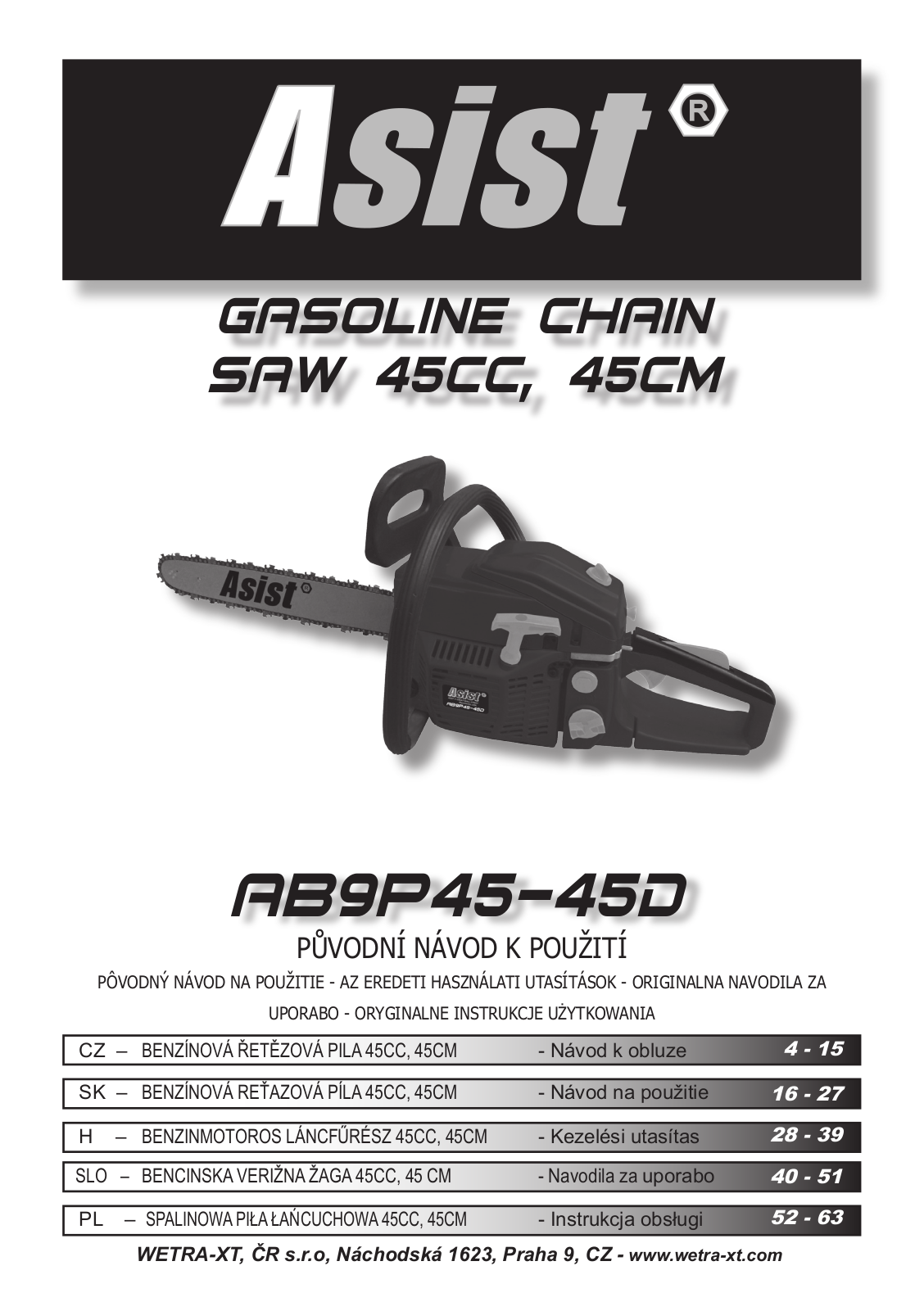 Asist AB9P45-45D User Manual