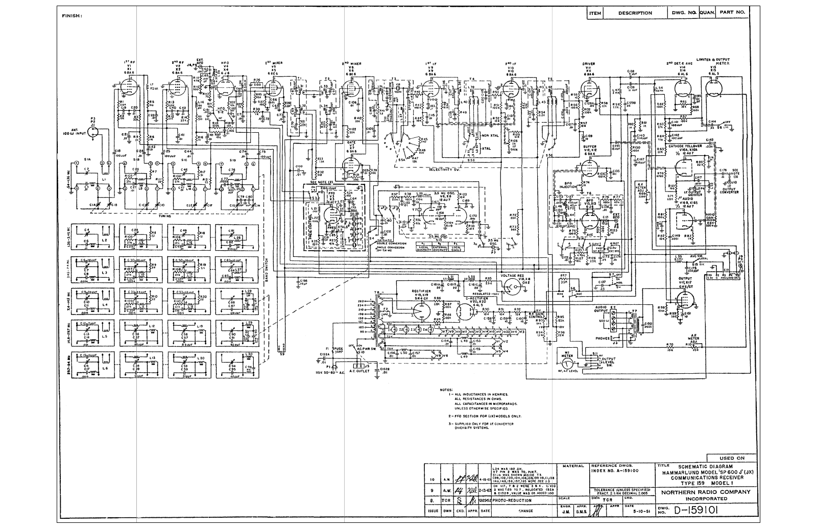 Hammarlund SP-600-J Schematic - ManualMachine.com