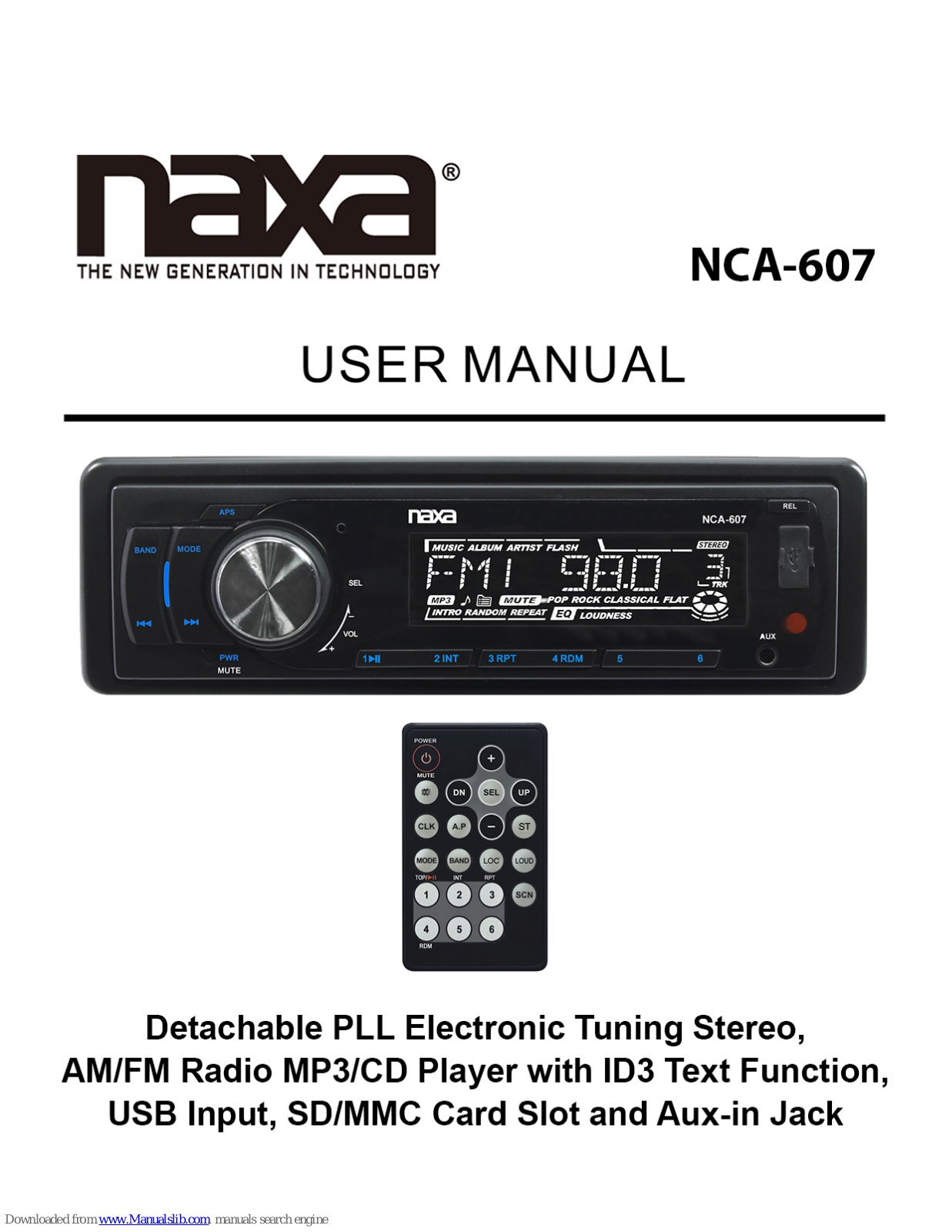 Naxa NCA-607 User Manual - ManualMachine.com