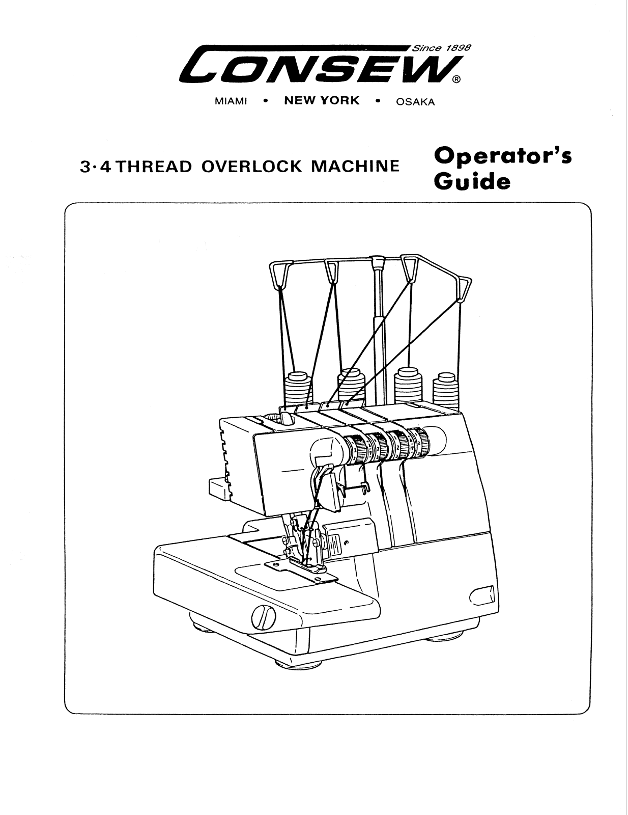 CONSEW 14TU Operator Guide