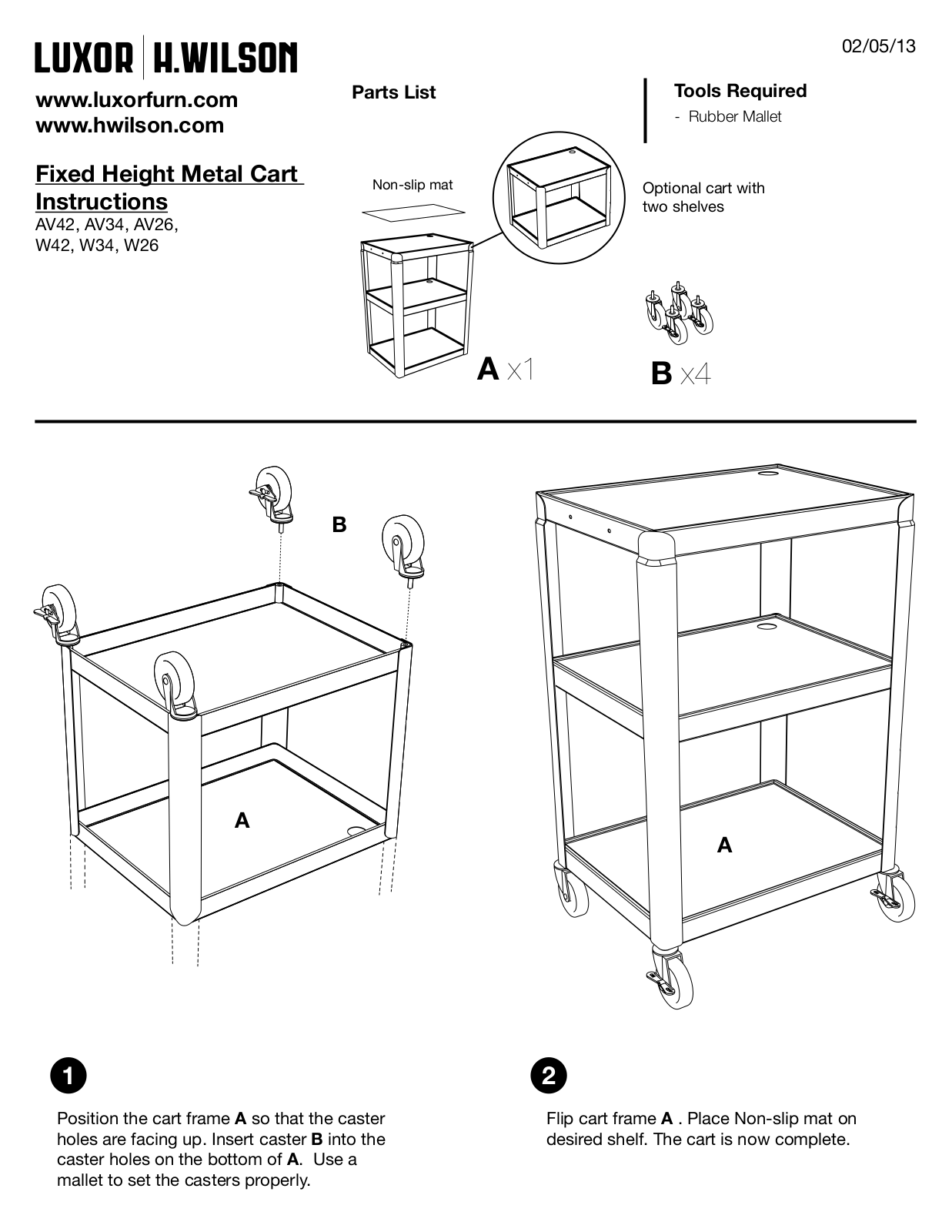 Luxor|H.Wilson AV26 User Manual