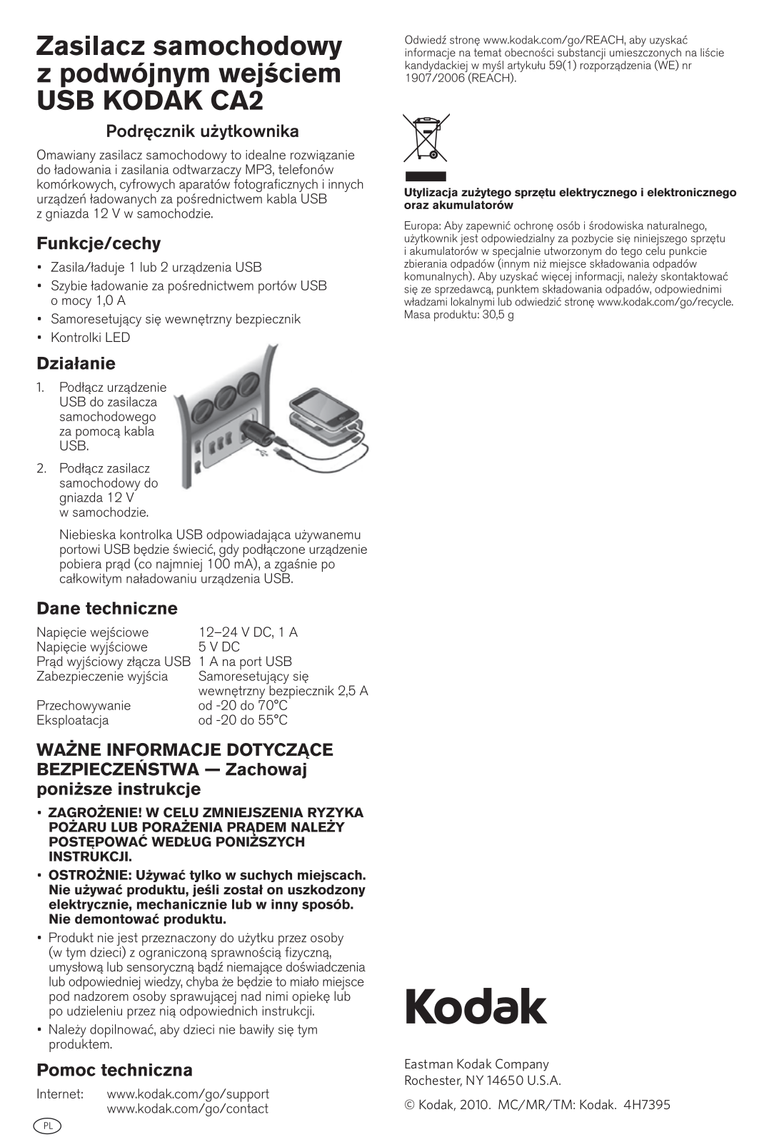 Kodak CA2 User Manual