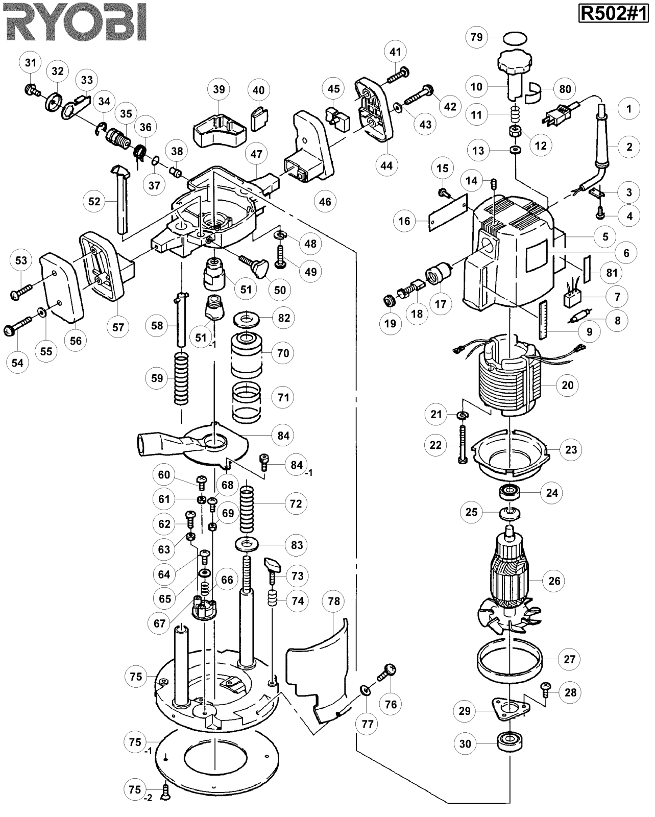 Ryobi R502-1 User Manual