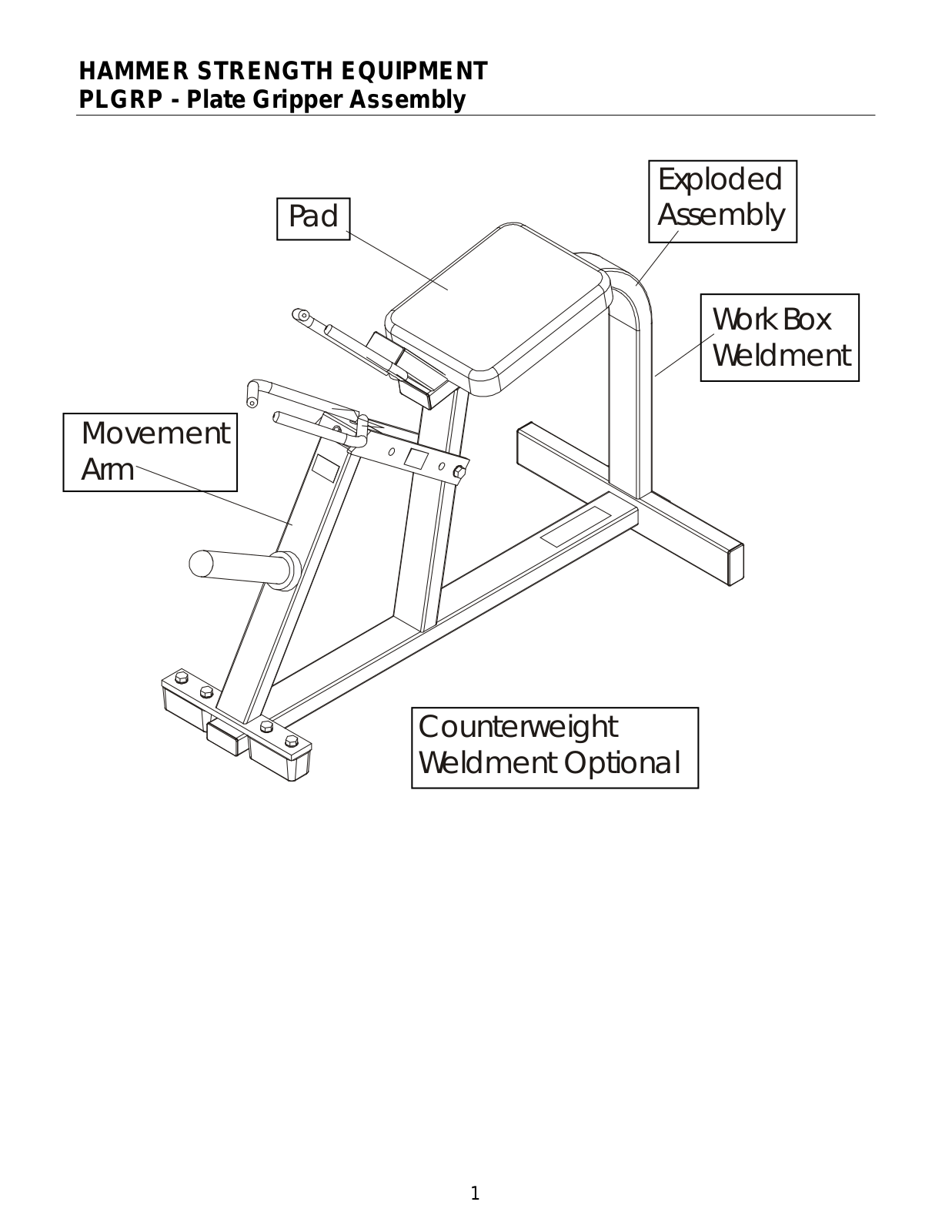 Life Fitness PLGRP User manual