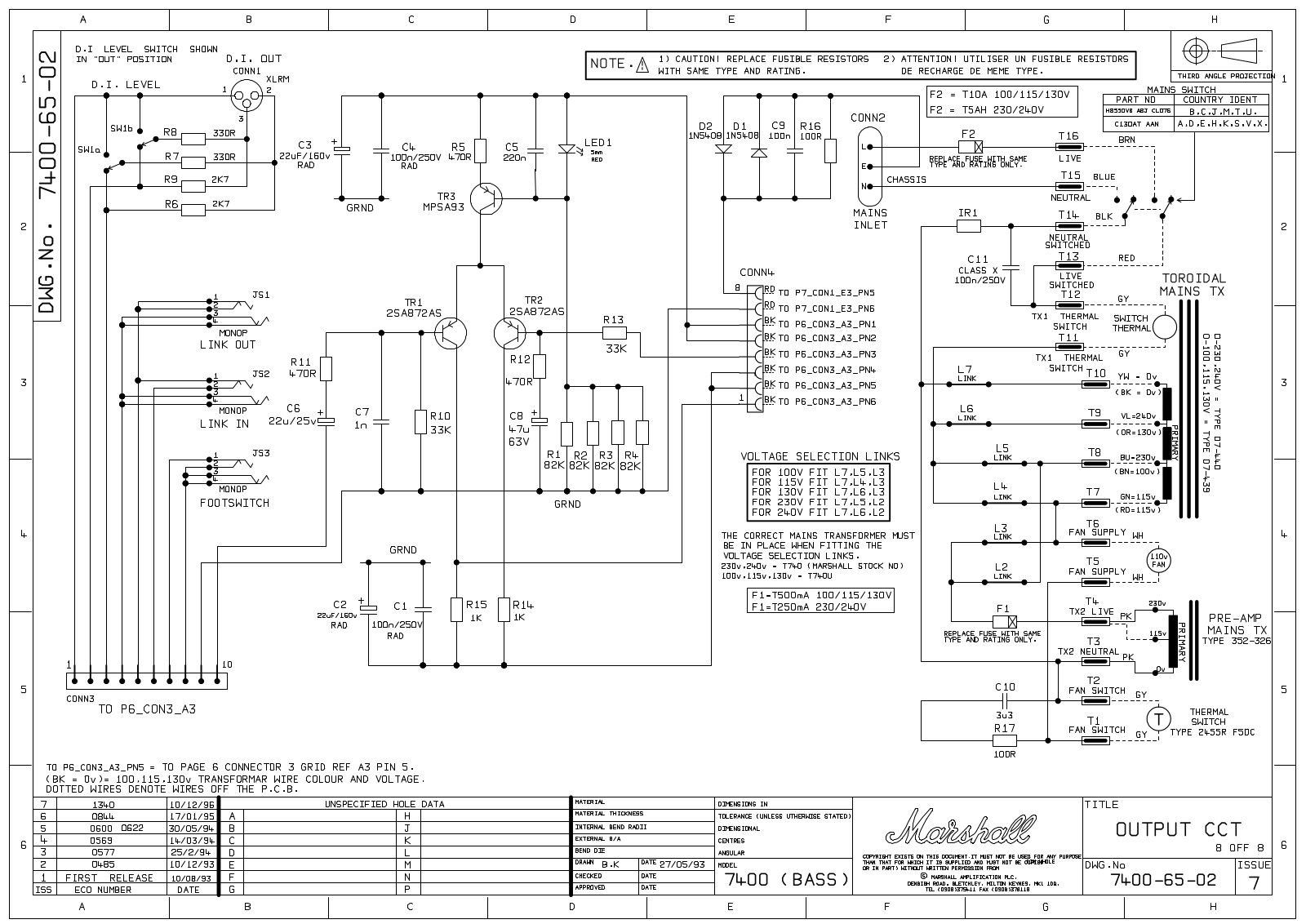 Marshall 7400 Schematic