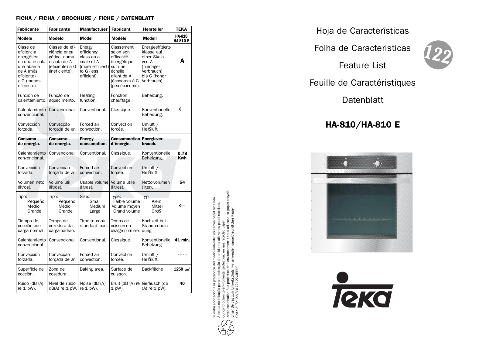 TEKA HA-810, HA-810 E User Manual