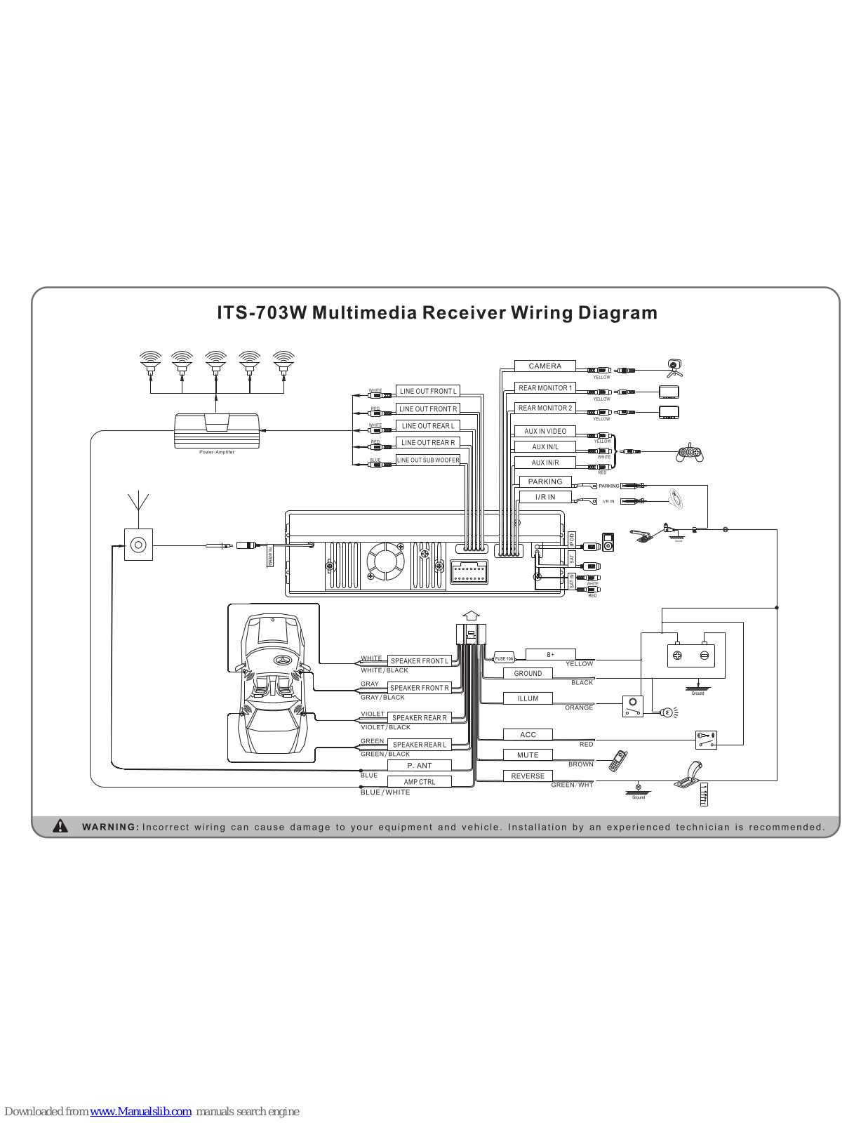 Valor ITS-703W Wiring Diagram