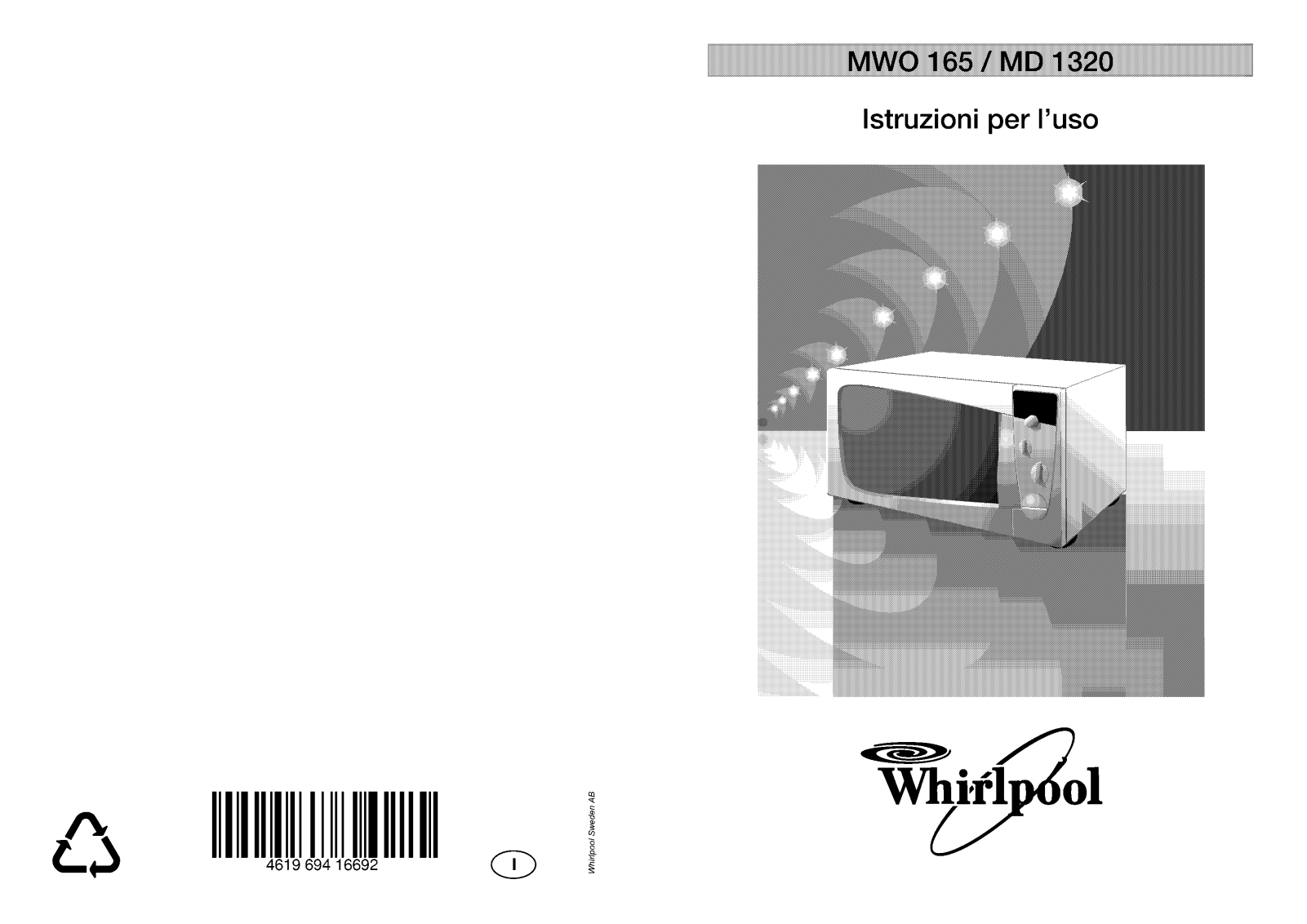 Whirlpool MWO 165/WH Manual