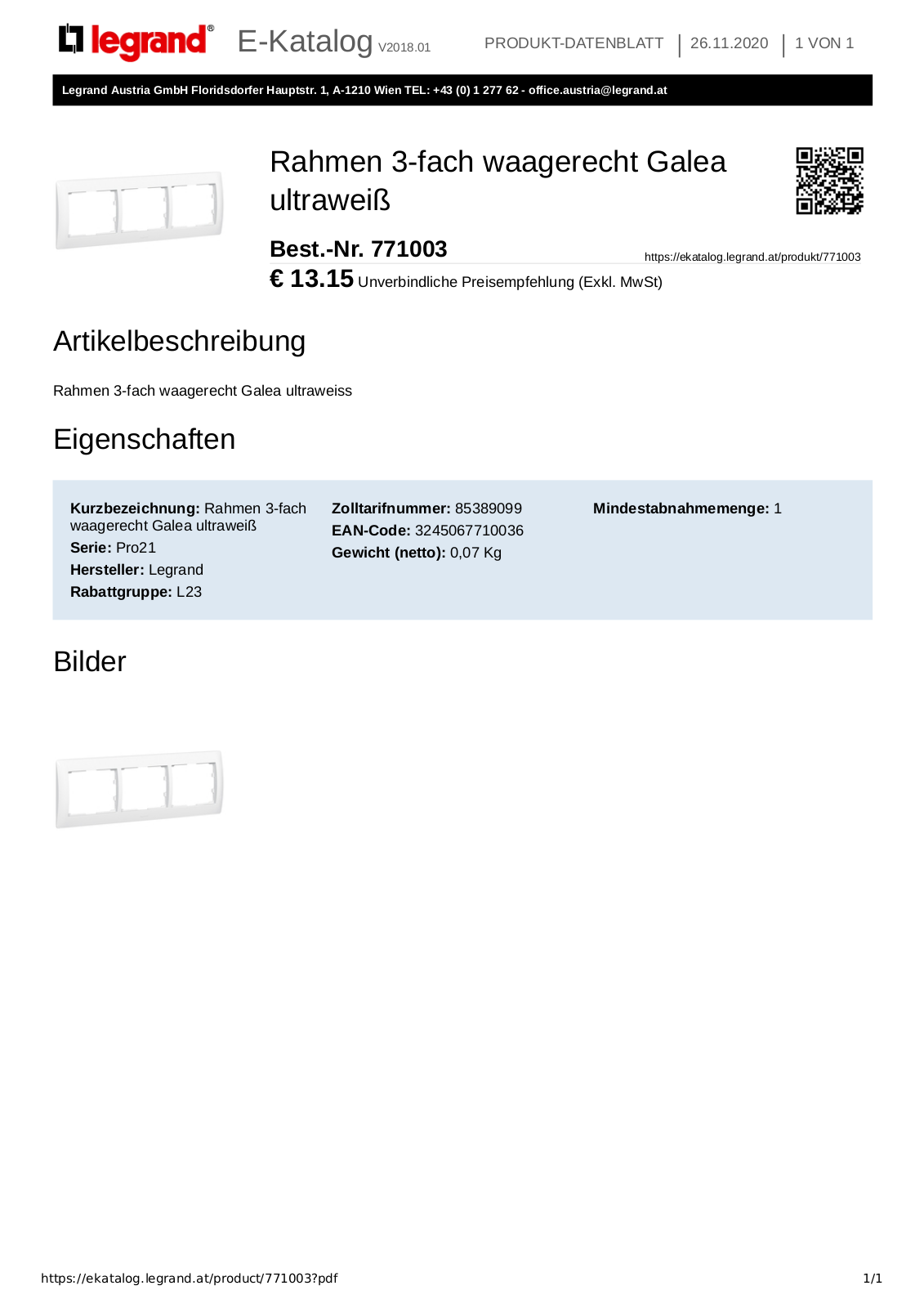 Legrand 771003 User Manual - ManualMachine.com