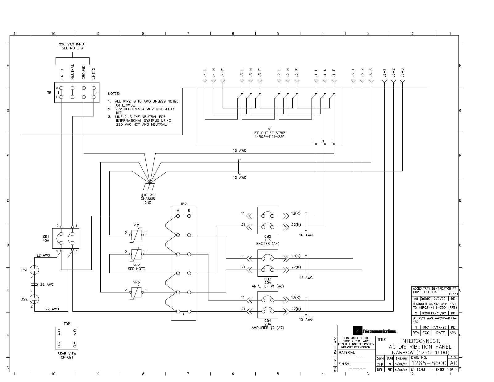 UBS Axcera 325A Appendix C Drawing