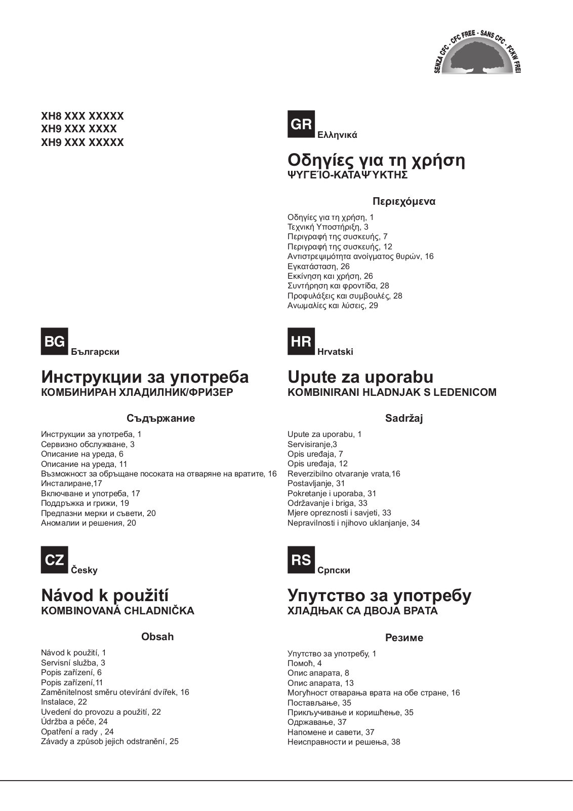 HOTPOINT/ARISTON XH8 T2Z COH User Manual