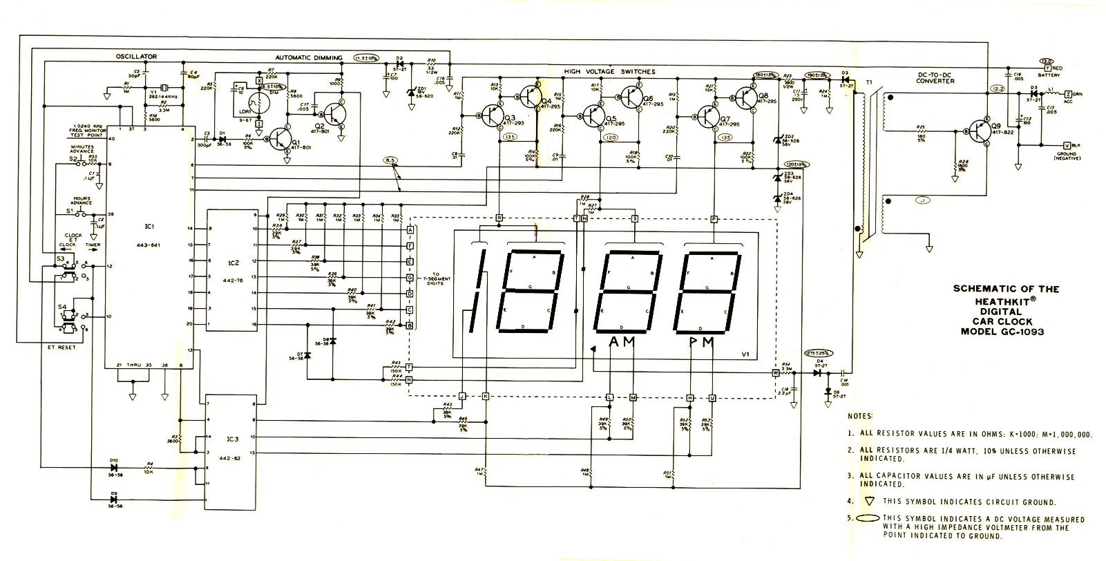 Heath Company GC-1093 Schematic