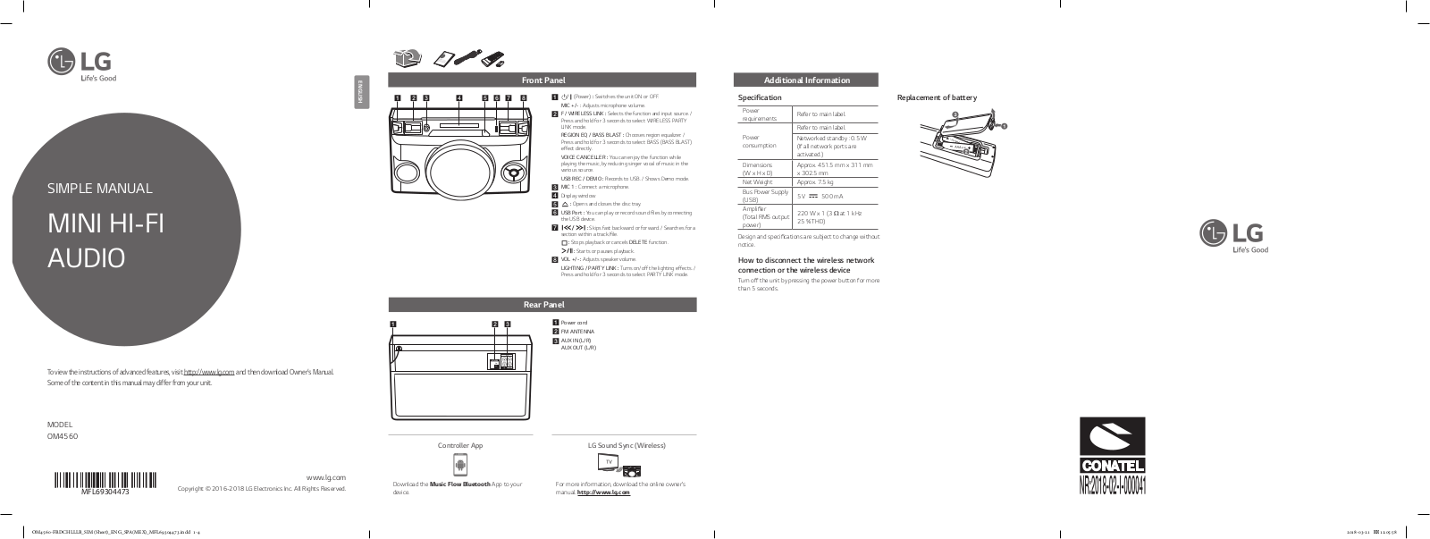 LG OM4560 User's Guide