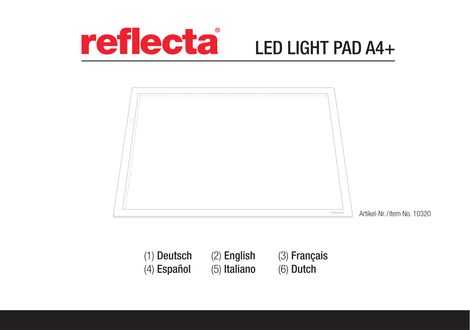 Reflecta LED LIGHT PAD A4+ Instruction manual - ManualMachine.com