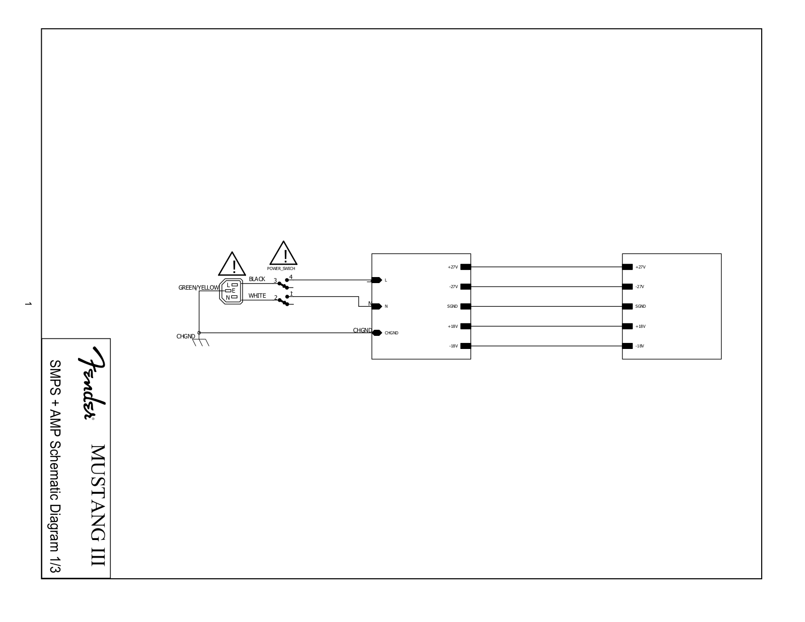 Fender Mustang III Schematic