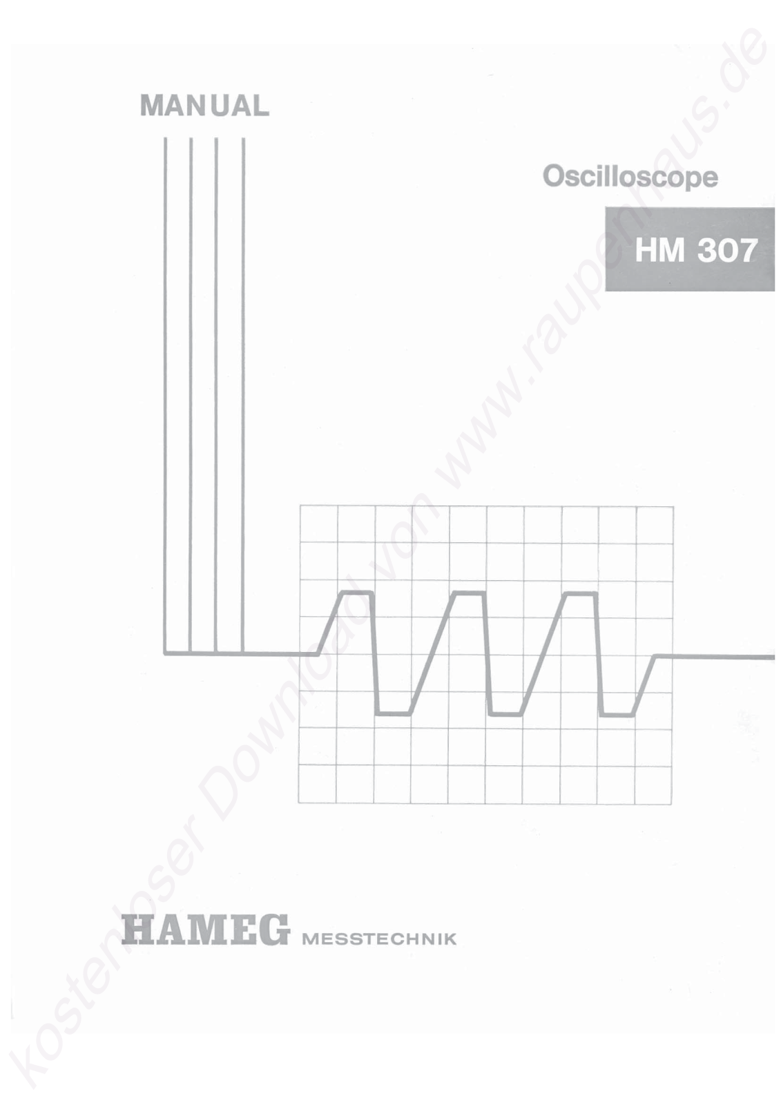 Hameg hm307 User Manual