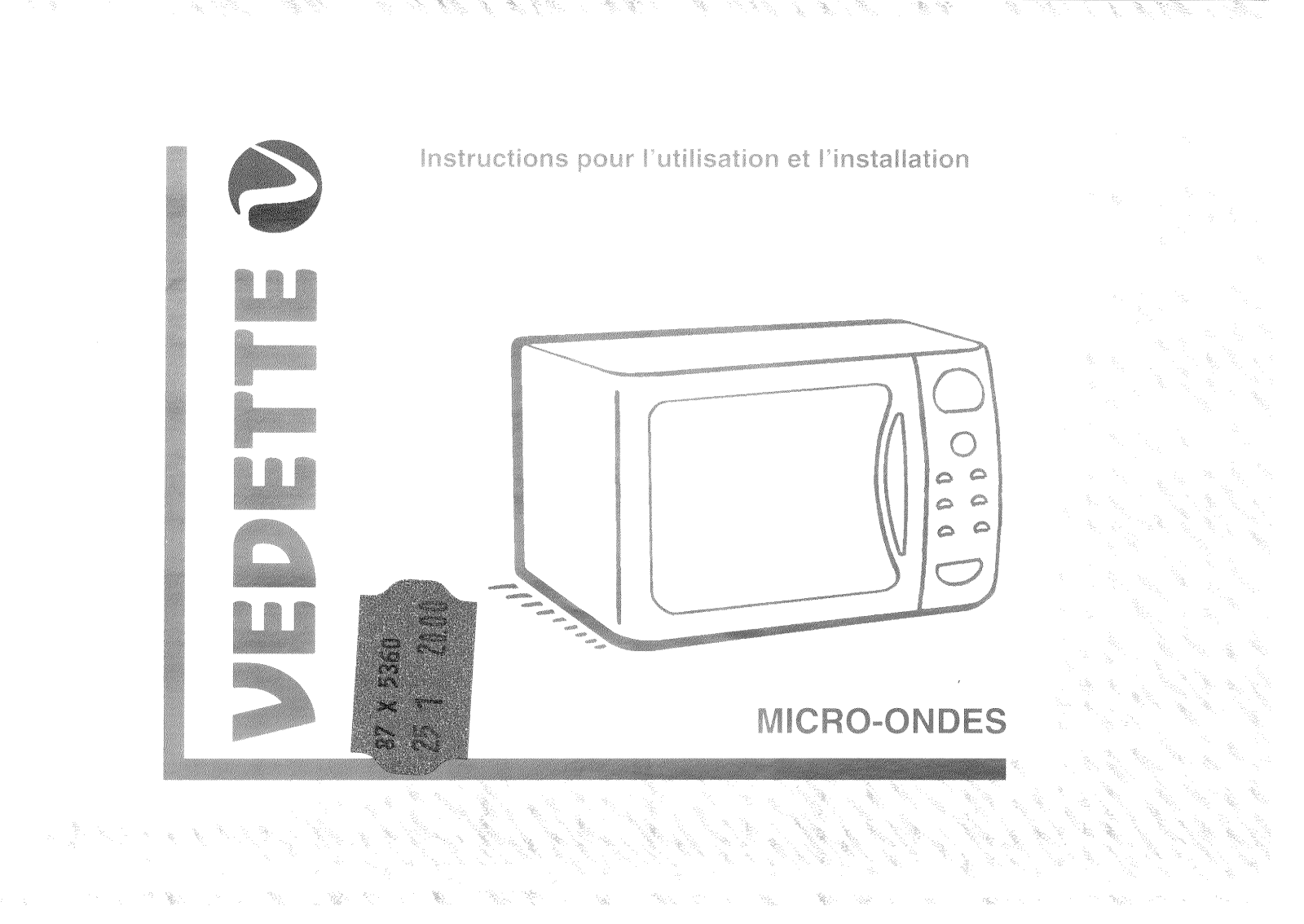 Vedette DXE218, DXE218BD Instructions Manual