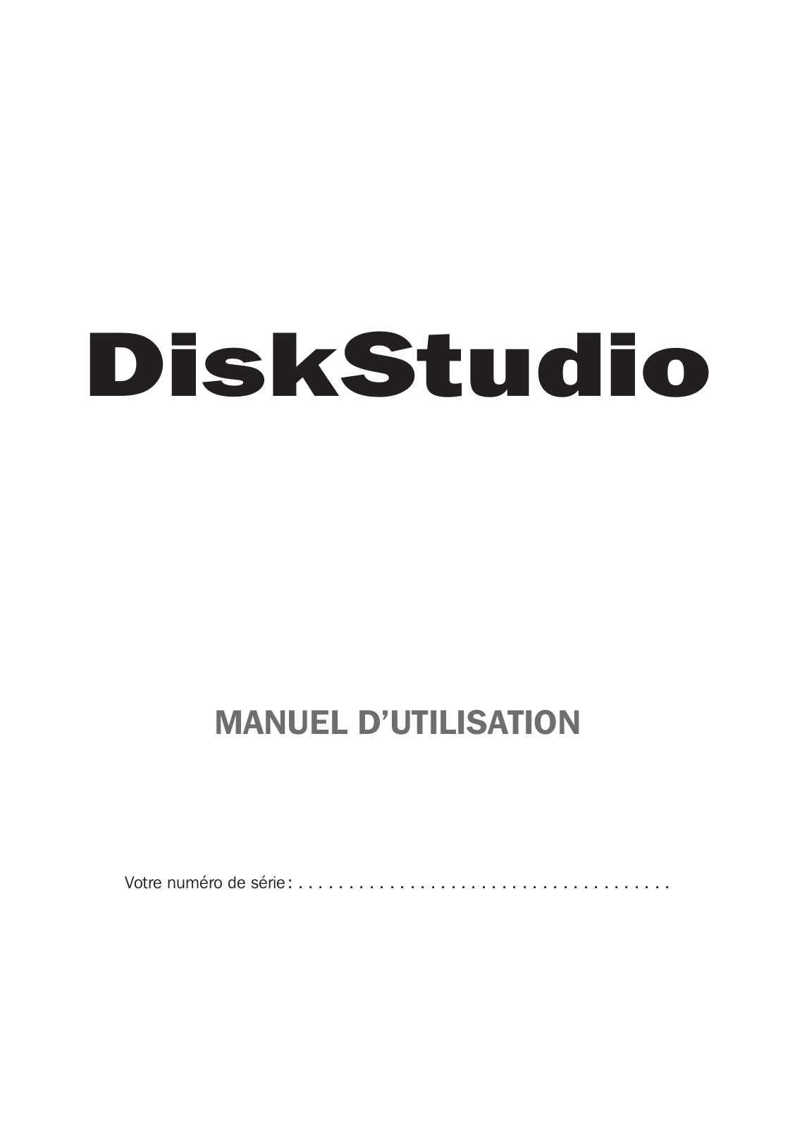 MICROMAT DiskStudio Instruction Manual