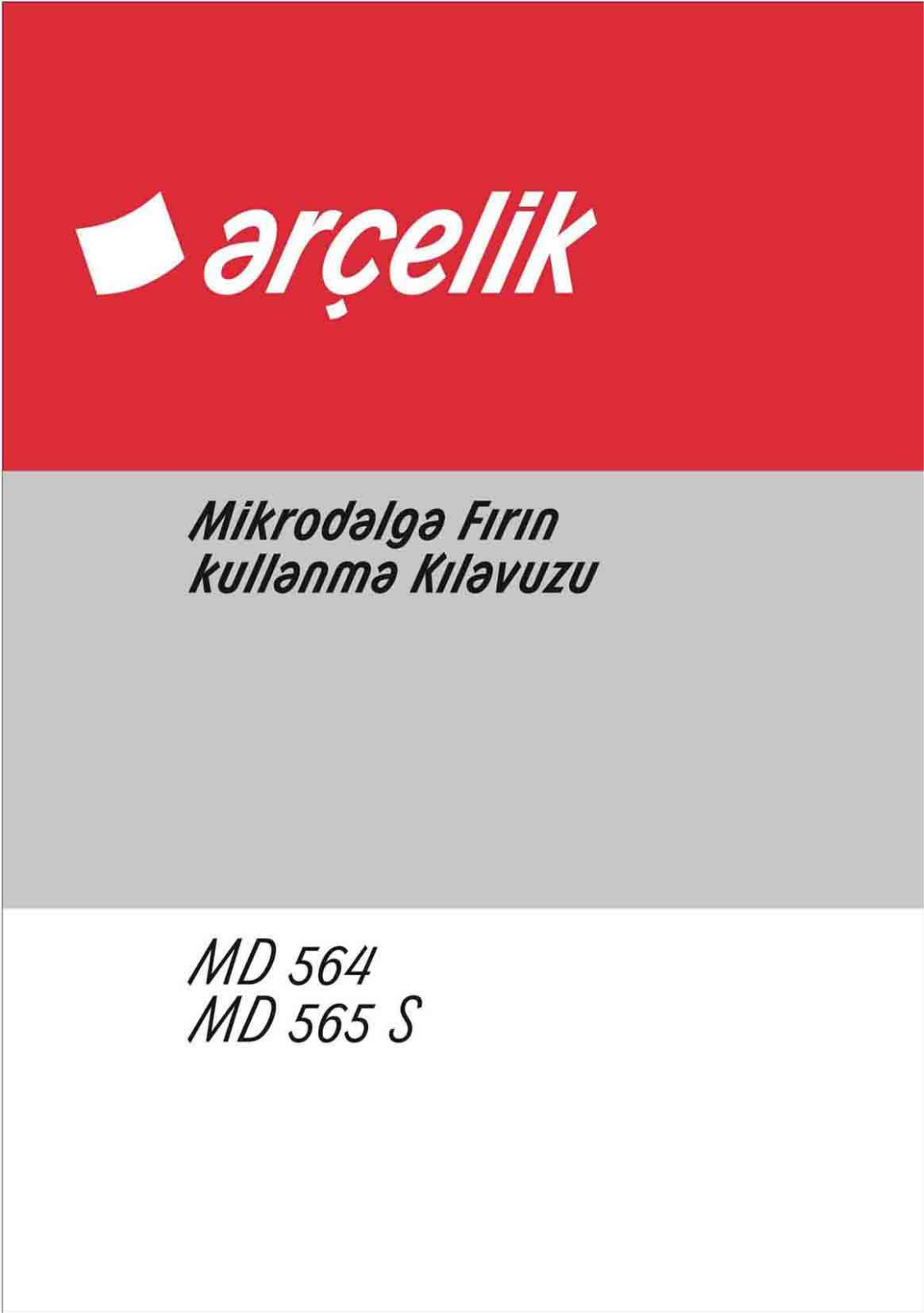 Arçelik MD564, MD565S User manual