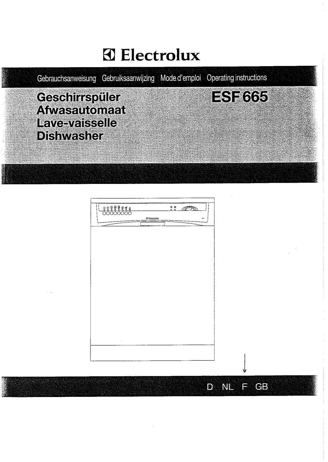 electrolux ESF665W User Manual