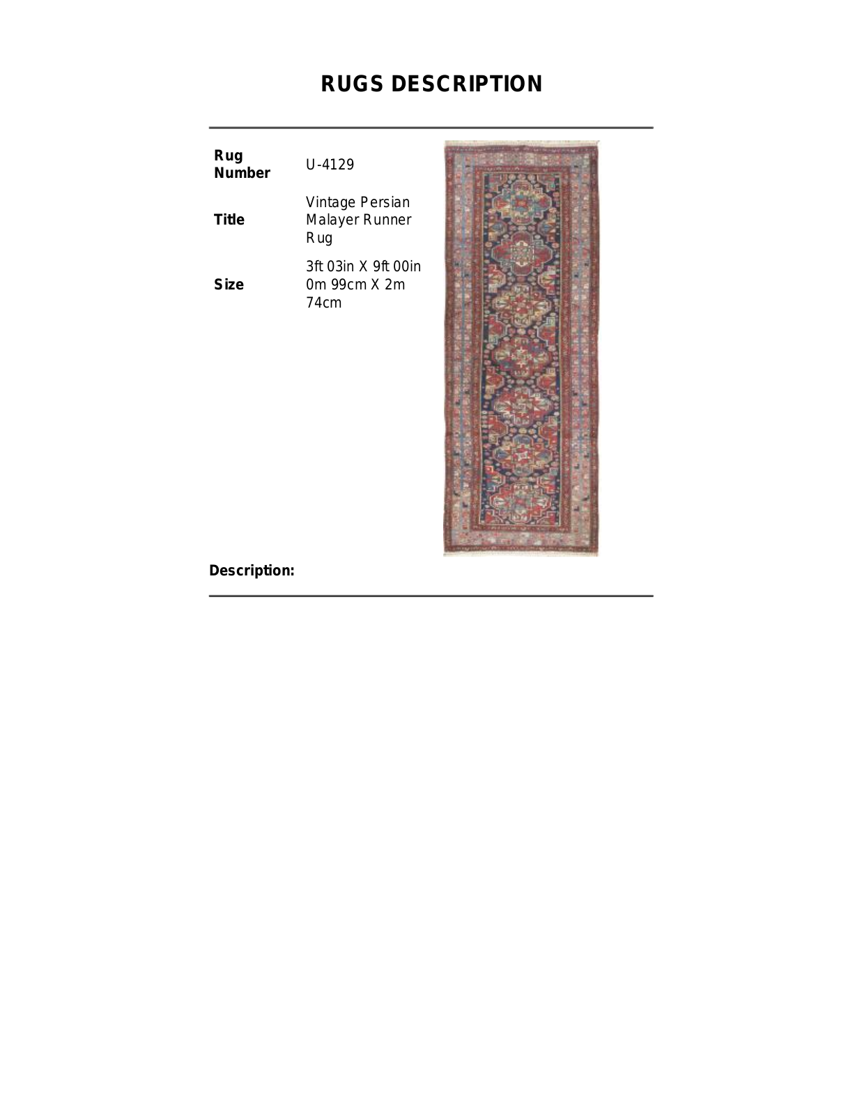 Lavender Oriental Carpets LOXC1021 Specifications - ManualMachine.com