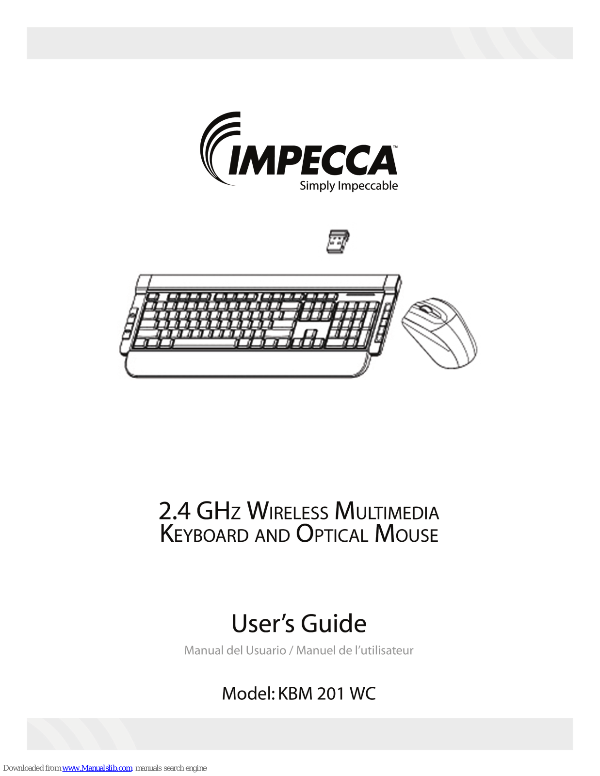 Impecca KBM 201 WC User Manual