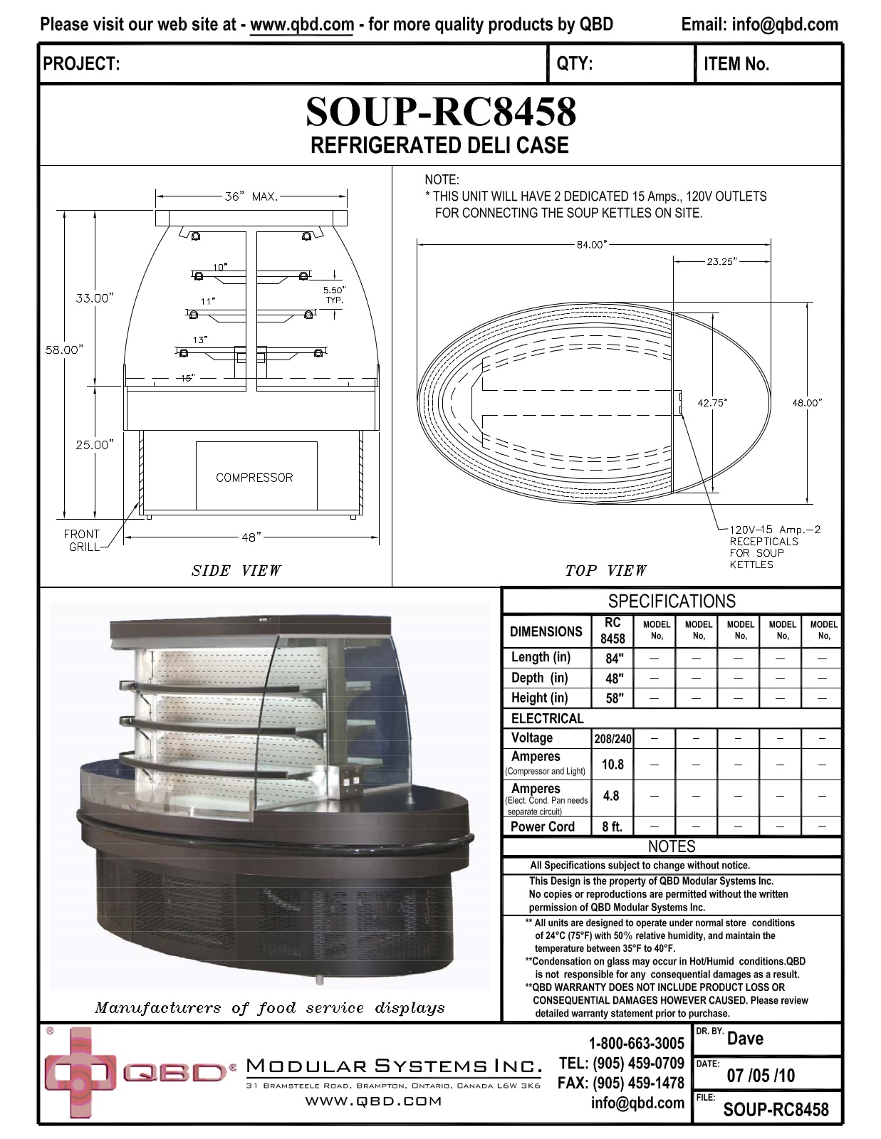 QBD SOUP-RC8458 User Manual