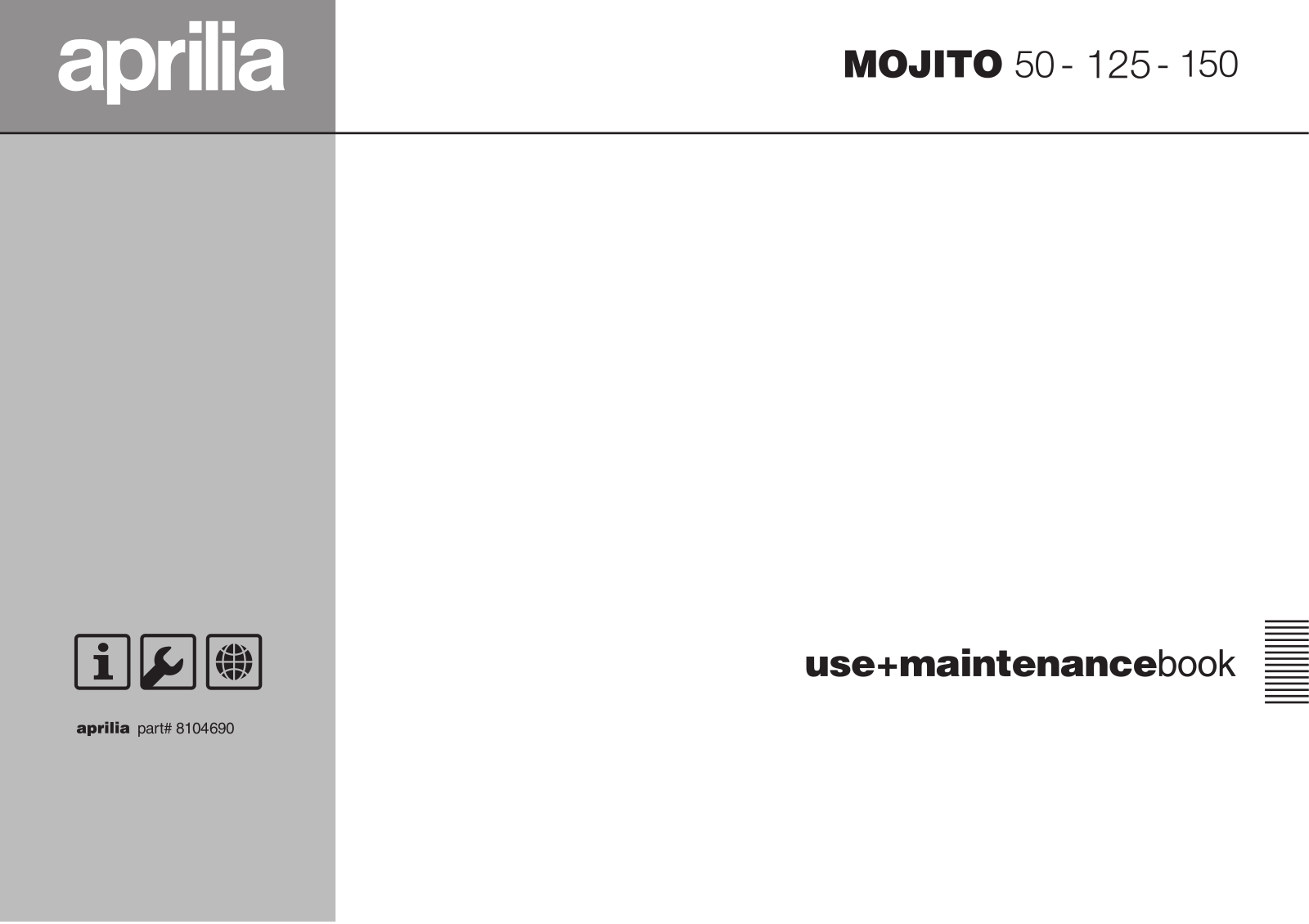 APRILIA M125 User Manual