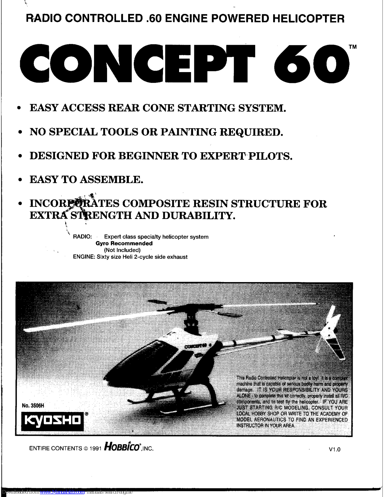 Hobbico Concept 60 User Manual