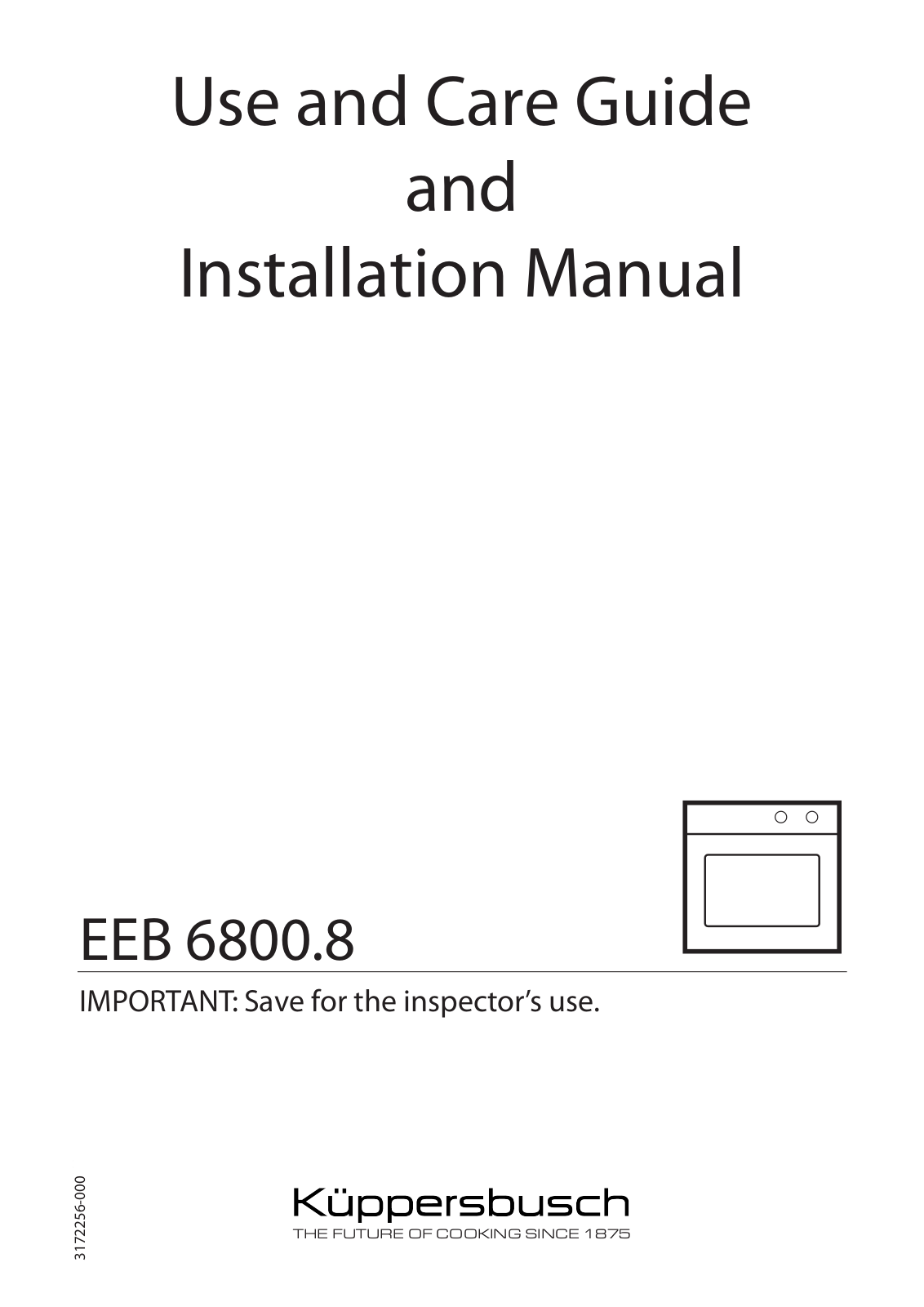 Kuppersbusch USA EEB 6800.8 User Manual