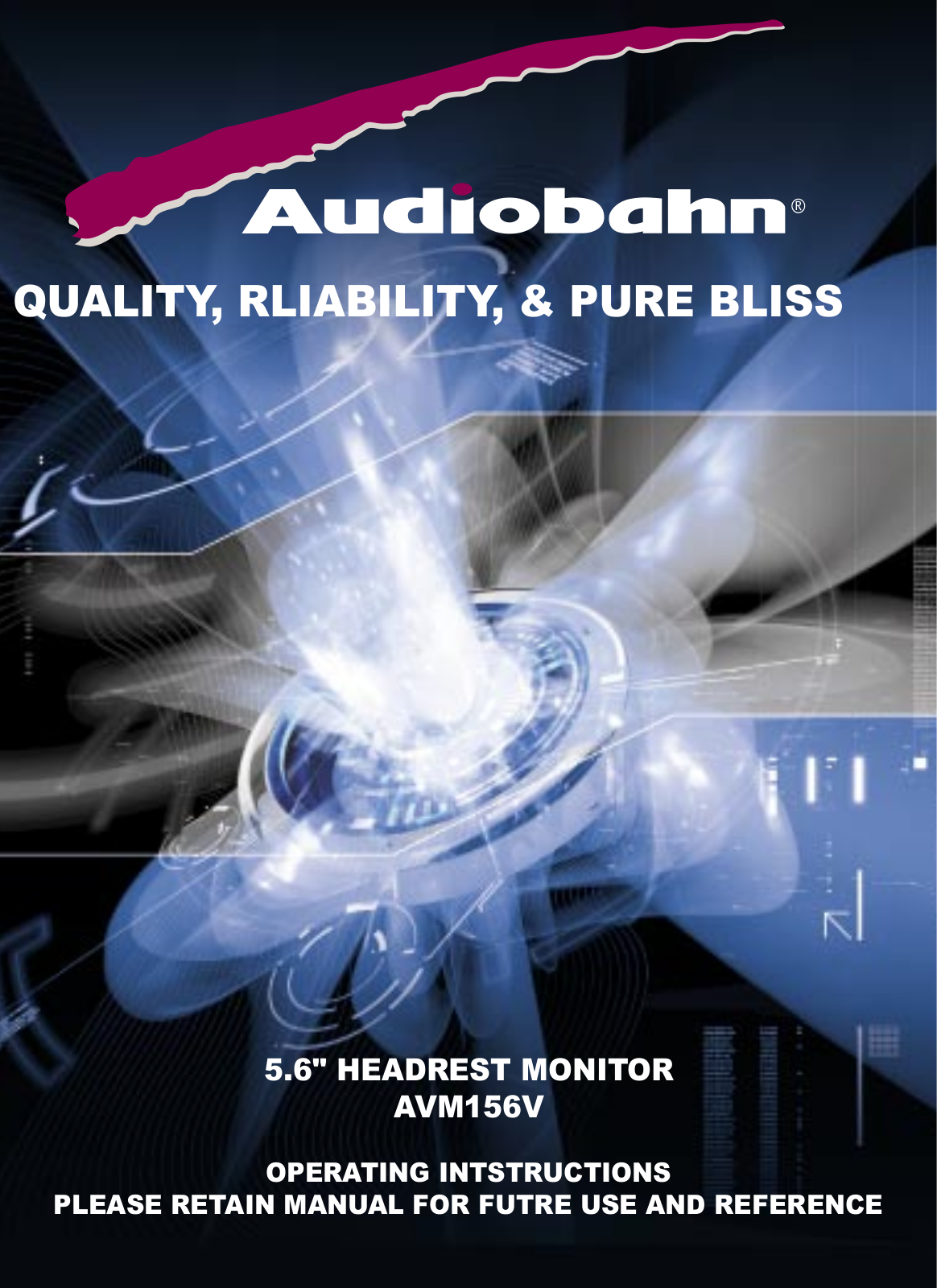 Audiobahn AVM156V User Manual