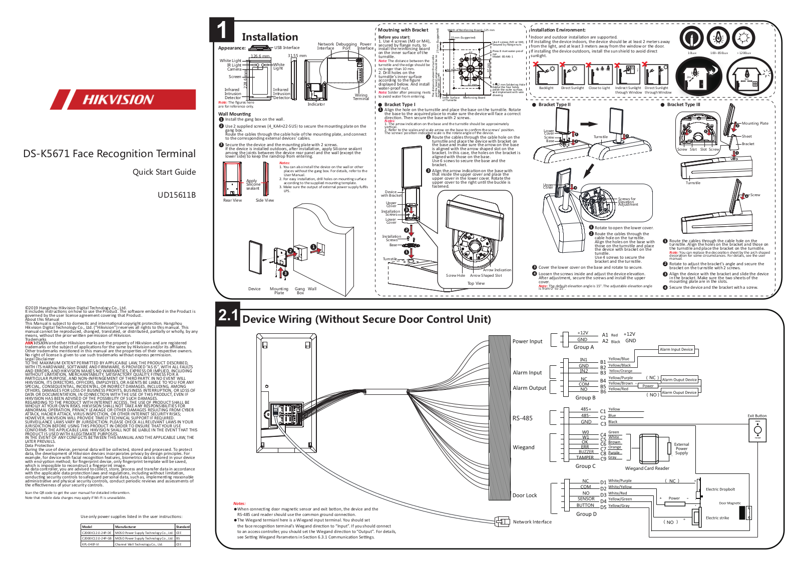 Hangzhou Hikvision Digital Technology K5671 ZV User Manual