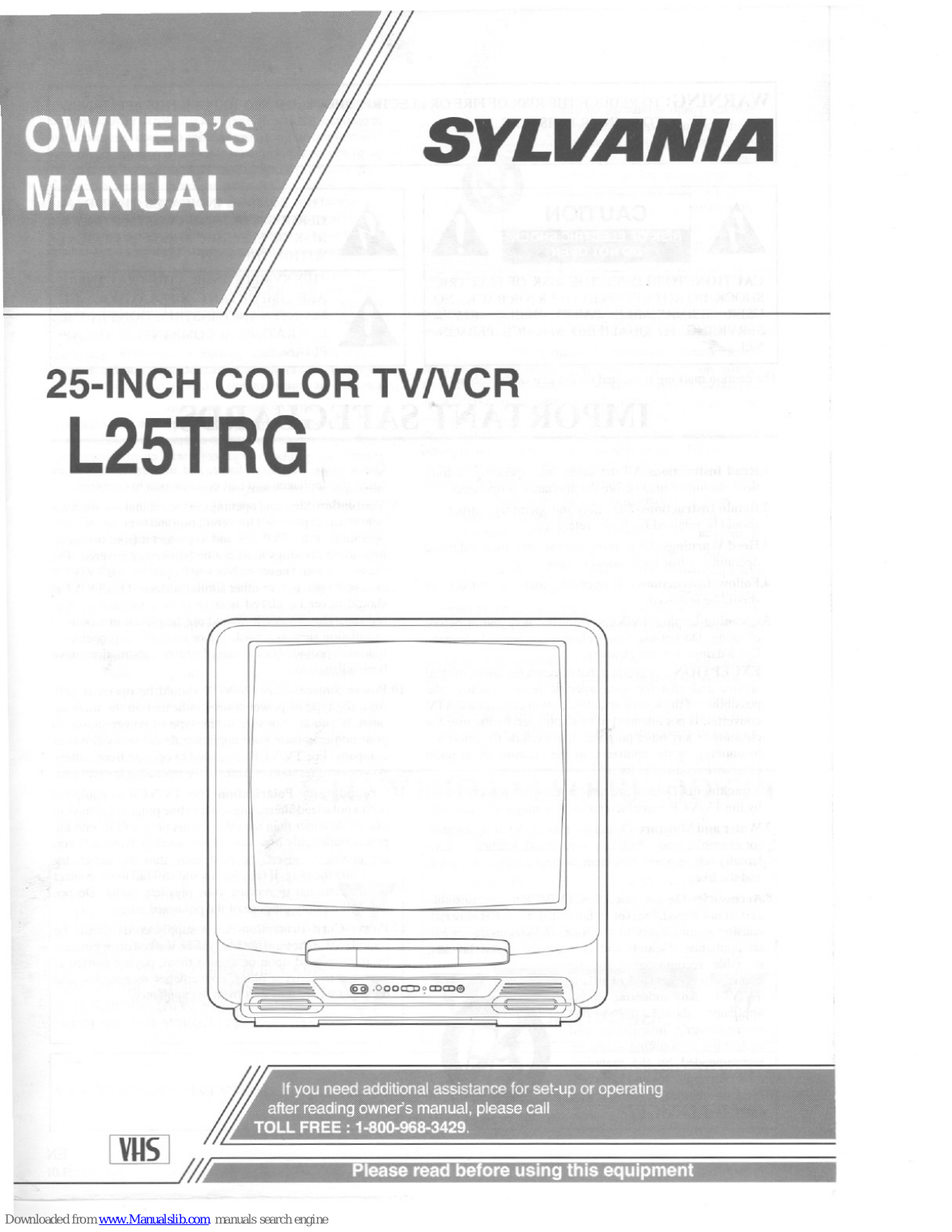 Sylvania L25TRG Owner's Manual