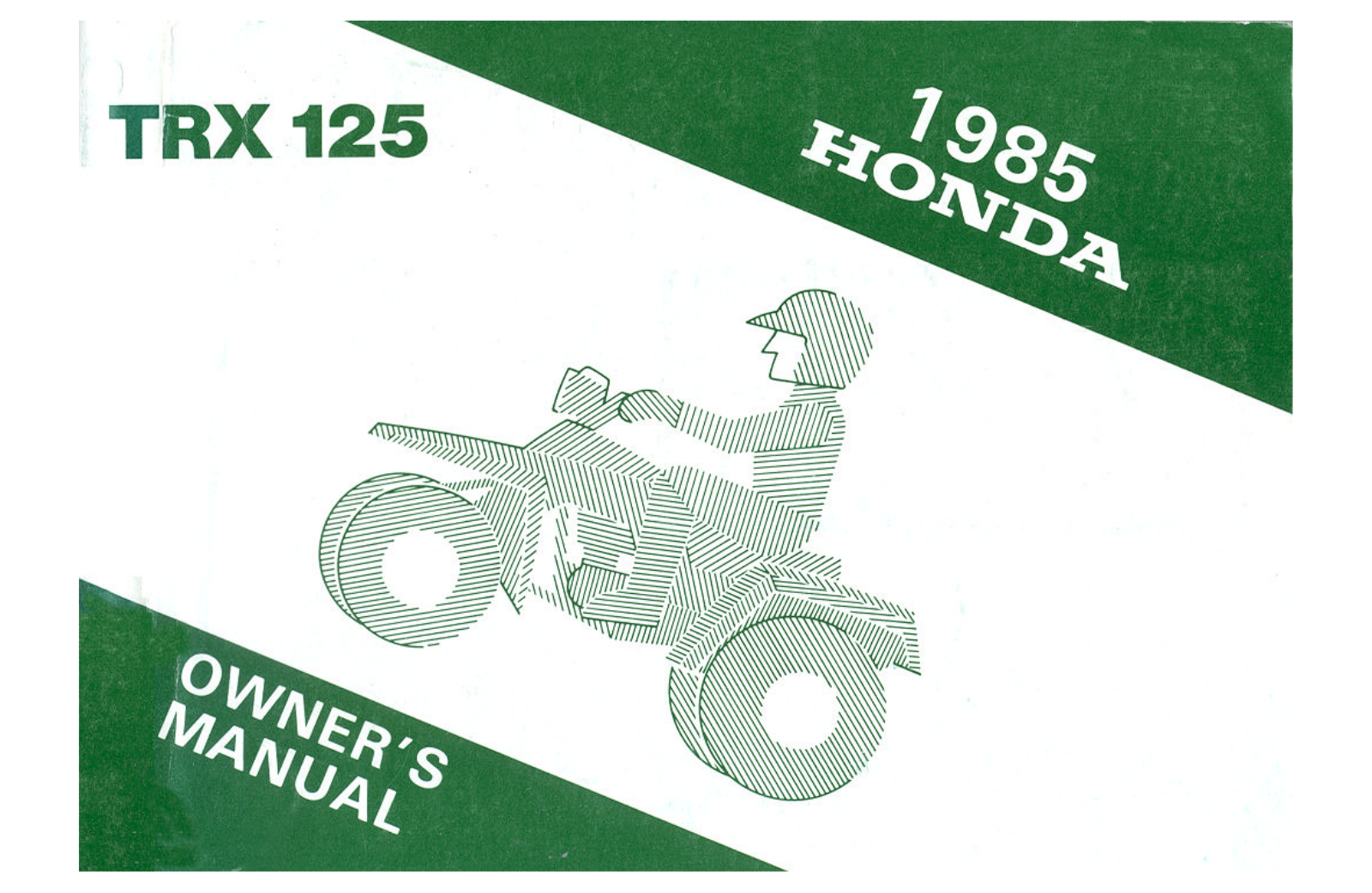 Honda TRX125 1985 Owner's Manual