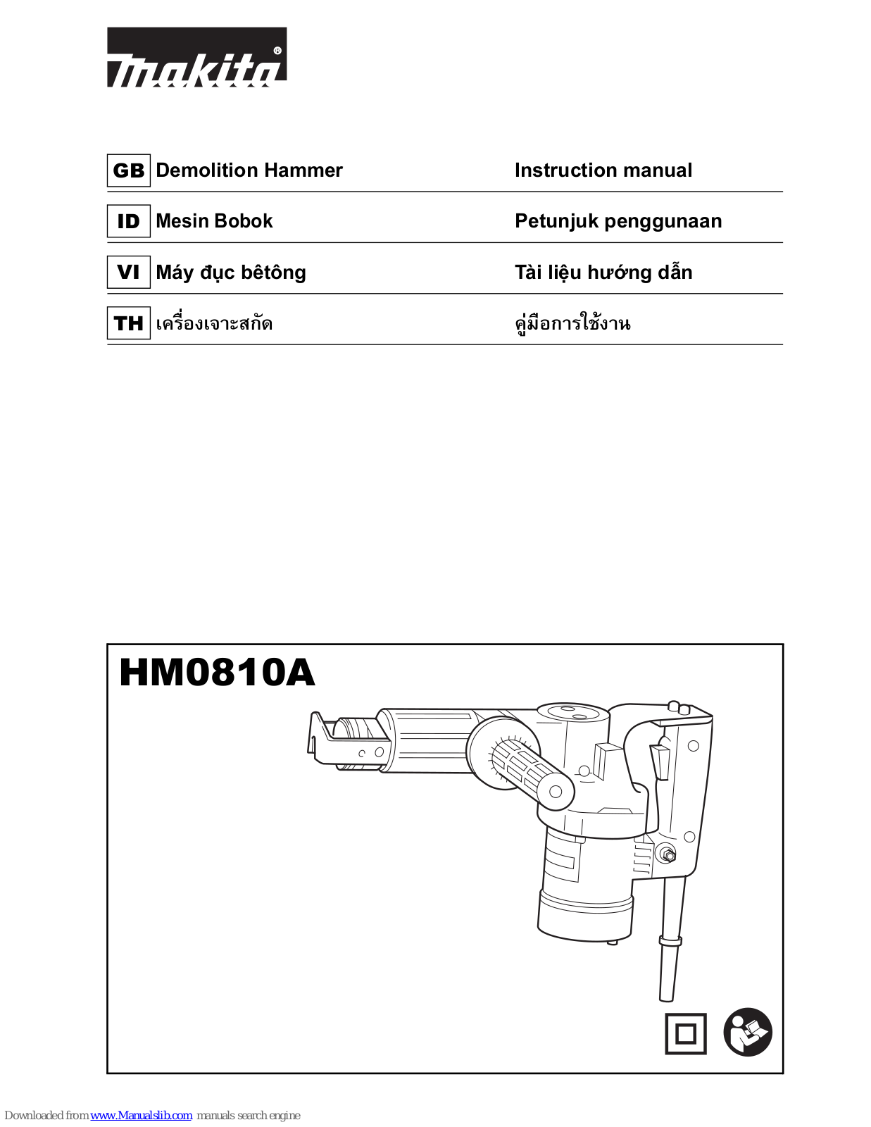 Makita HM0810A Instruction Manual