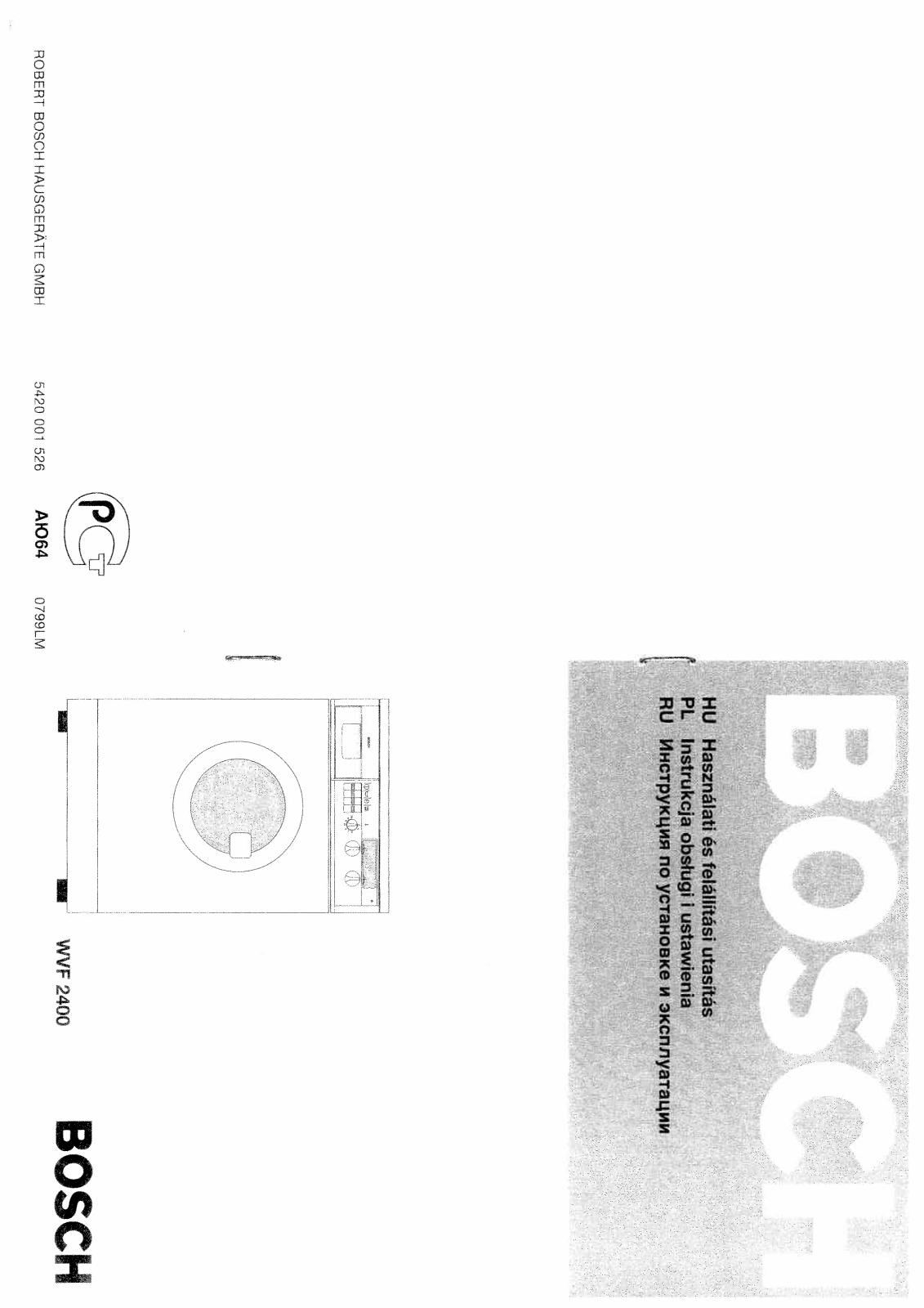 Bosch WVF 2400 User Manual